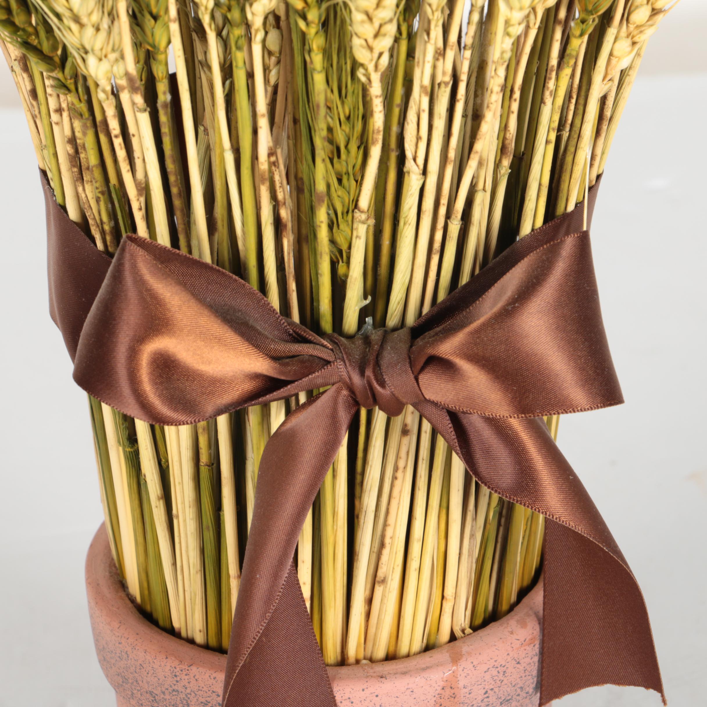 Faux Wheat Stalk Decor