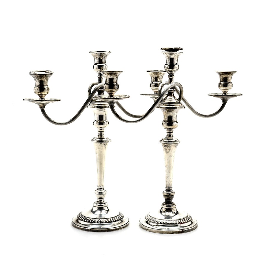 Frank Whiting Weighted Sterling Silver Candelabra