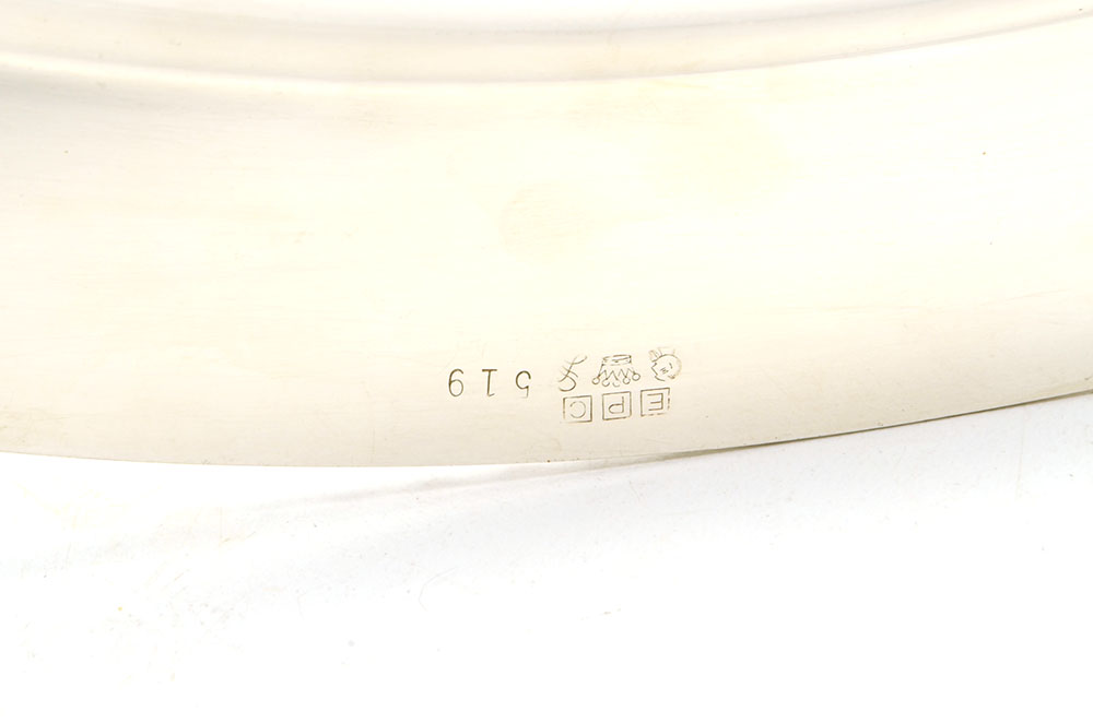 Silver-Plated Tea Set and Oval Tray