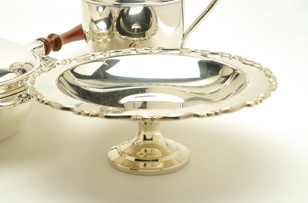 Silver-Plated Hollowware Items Including Art. S. Co.