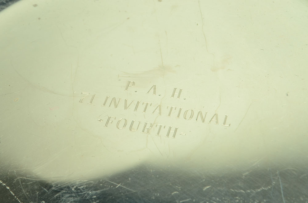 Two Silver-Plated Serving Trays and Bowl