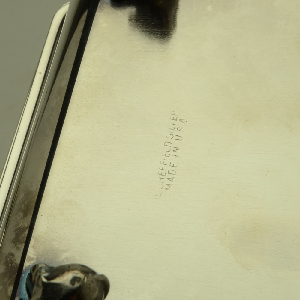 Two Silver-Plated Serving Trays and Bowl