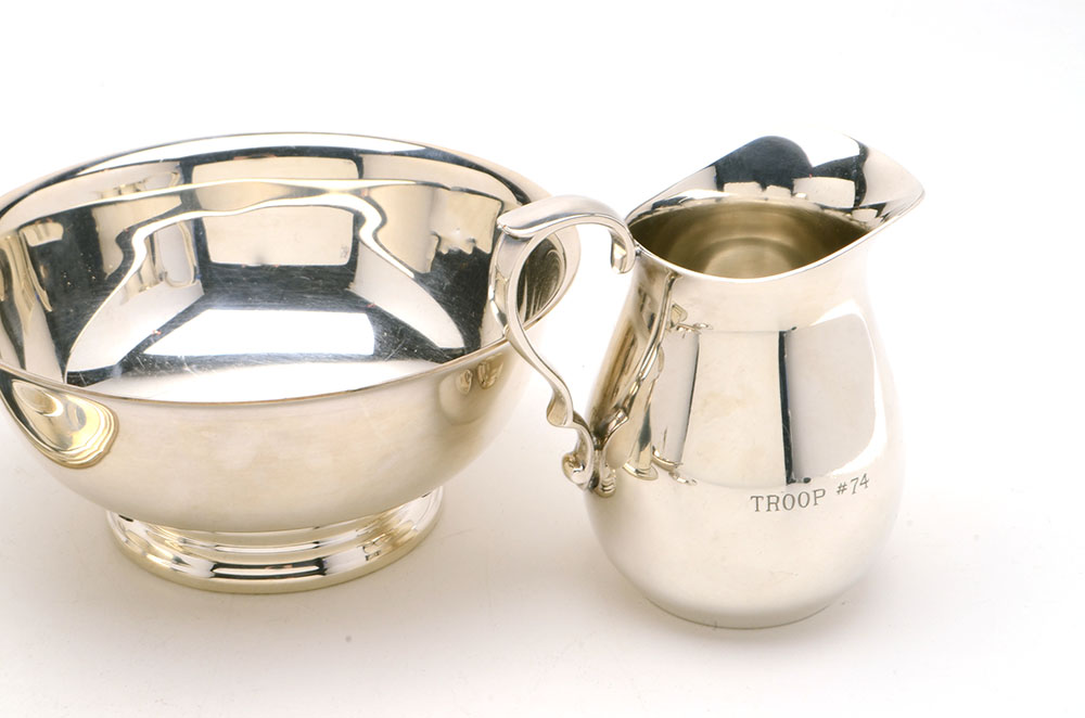 Silver-Plated Including a Pitcher, Bowls and More