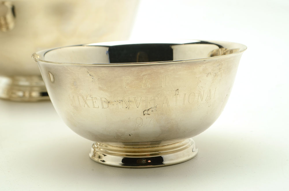 Four Graduated Paul Revere Silver-Plated Bowls