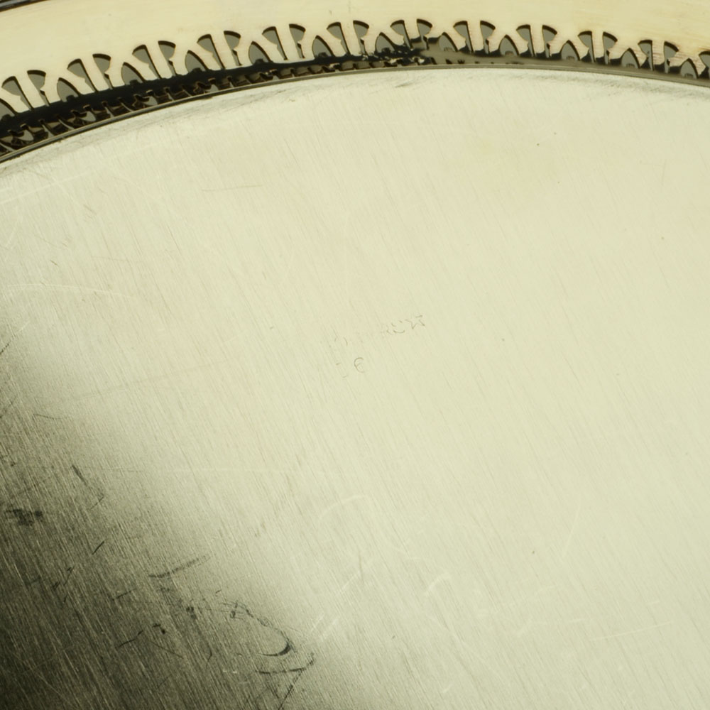 Two Silver-Plated Serving Trays and Bowl