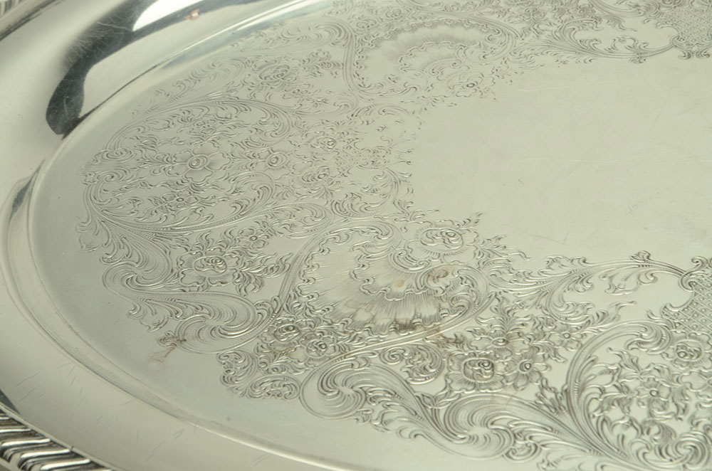 Wm. Rogers Silver-Plated Oval Serving Tray