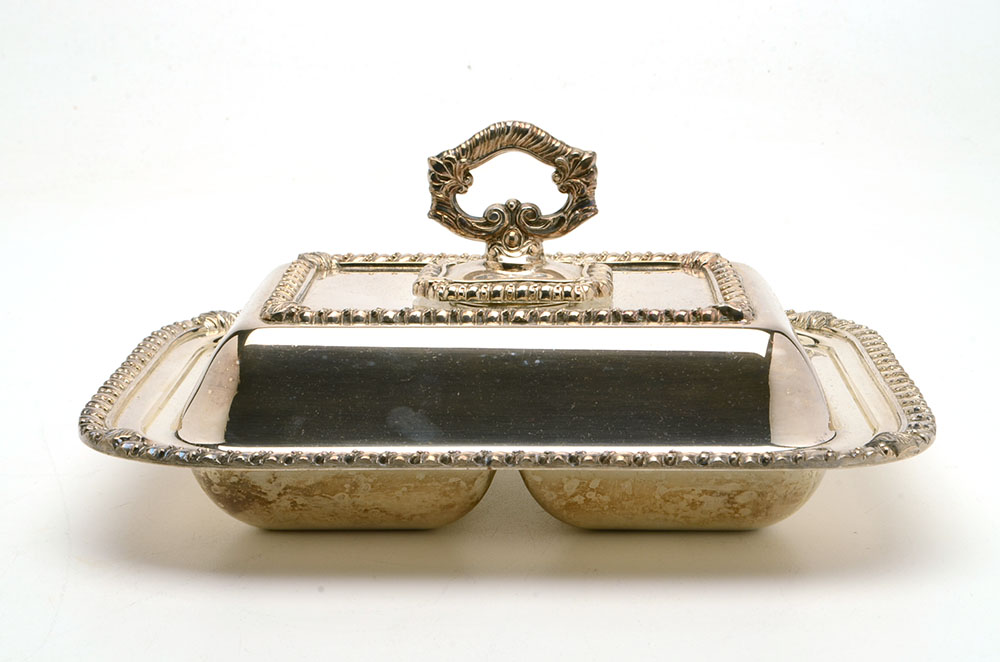 Three Silver Plated Covered Vegetable Dishes