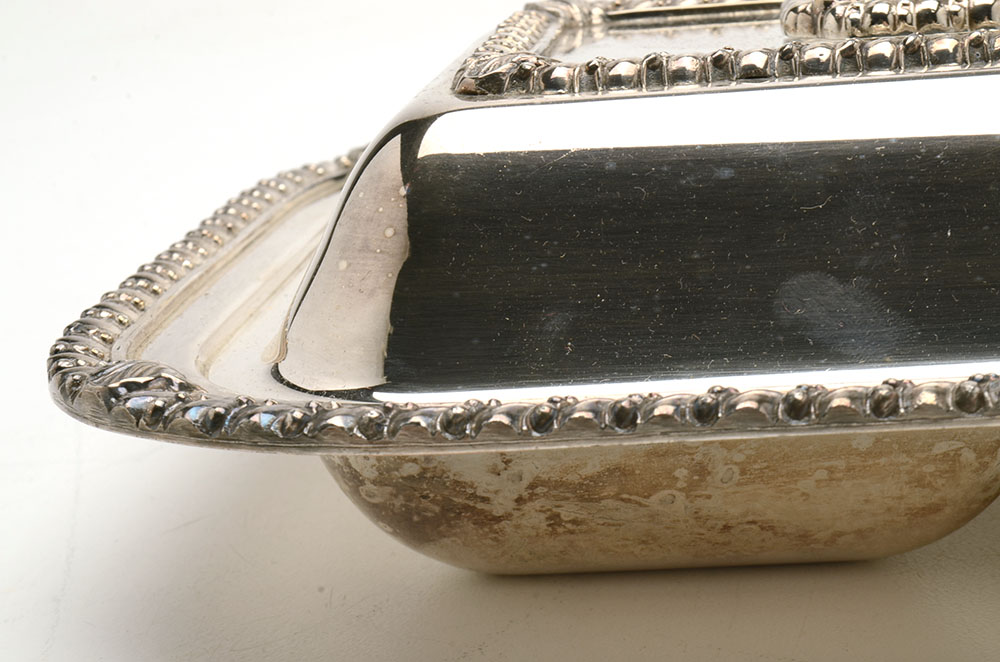 Three Silver Plated Covered Vegetable Dishes