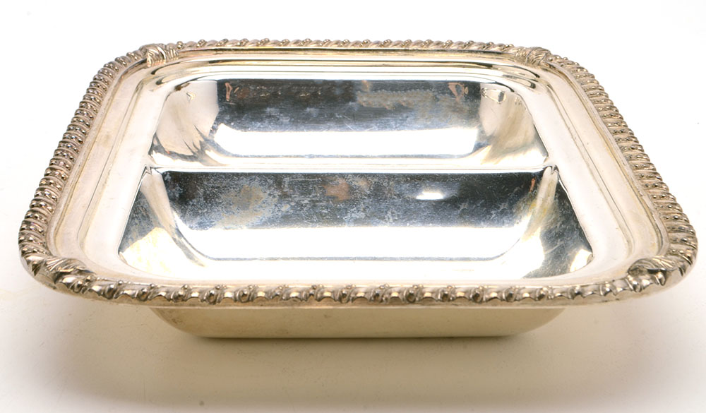 Three Silver Plated Covered Vegetable Dishes