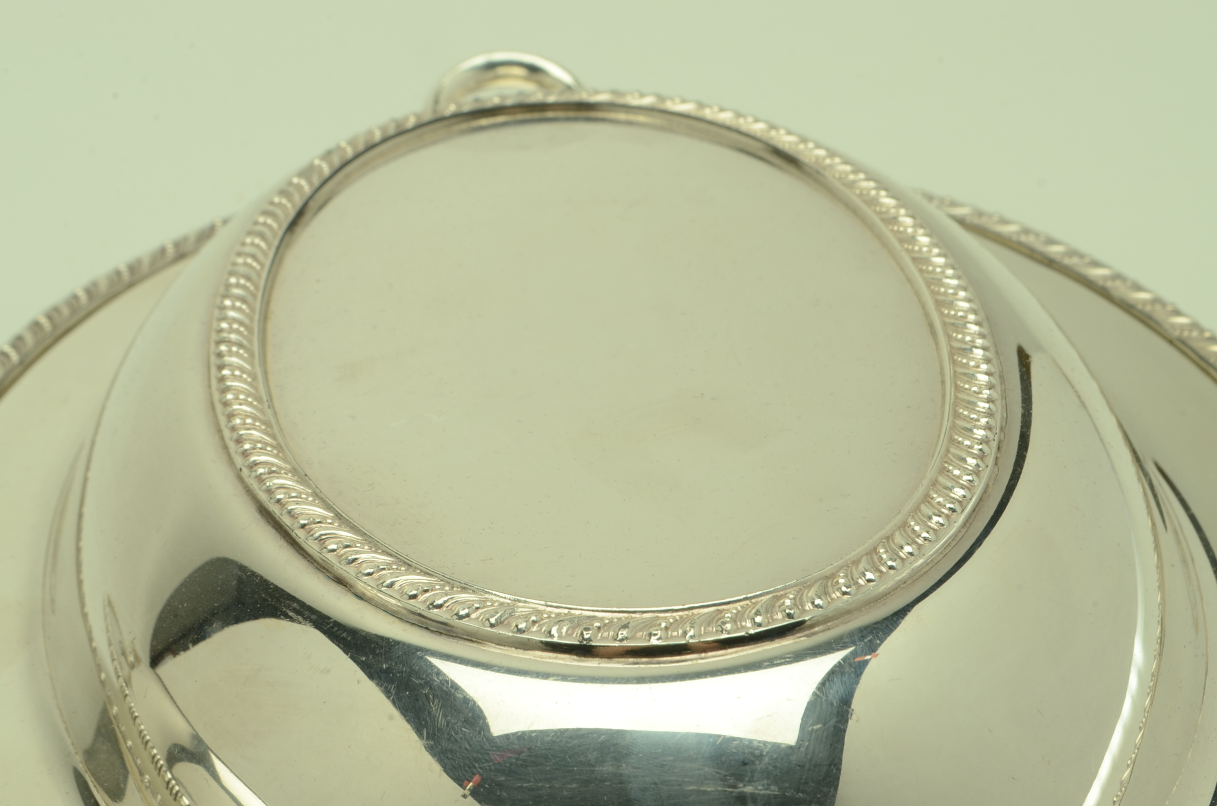 Three Silver Plated Covered Vegetable Dishes