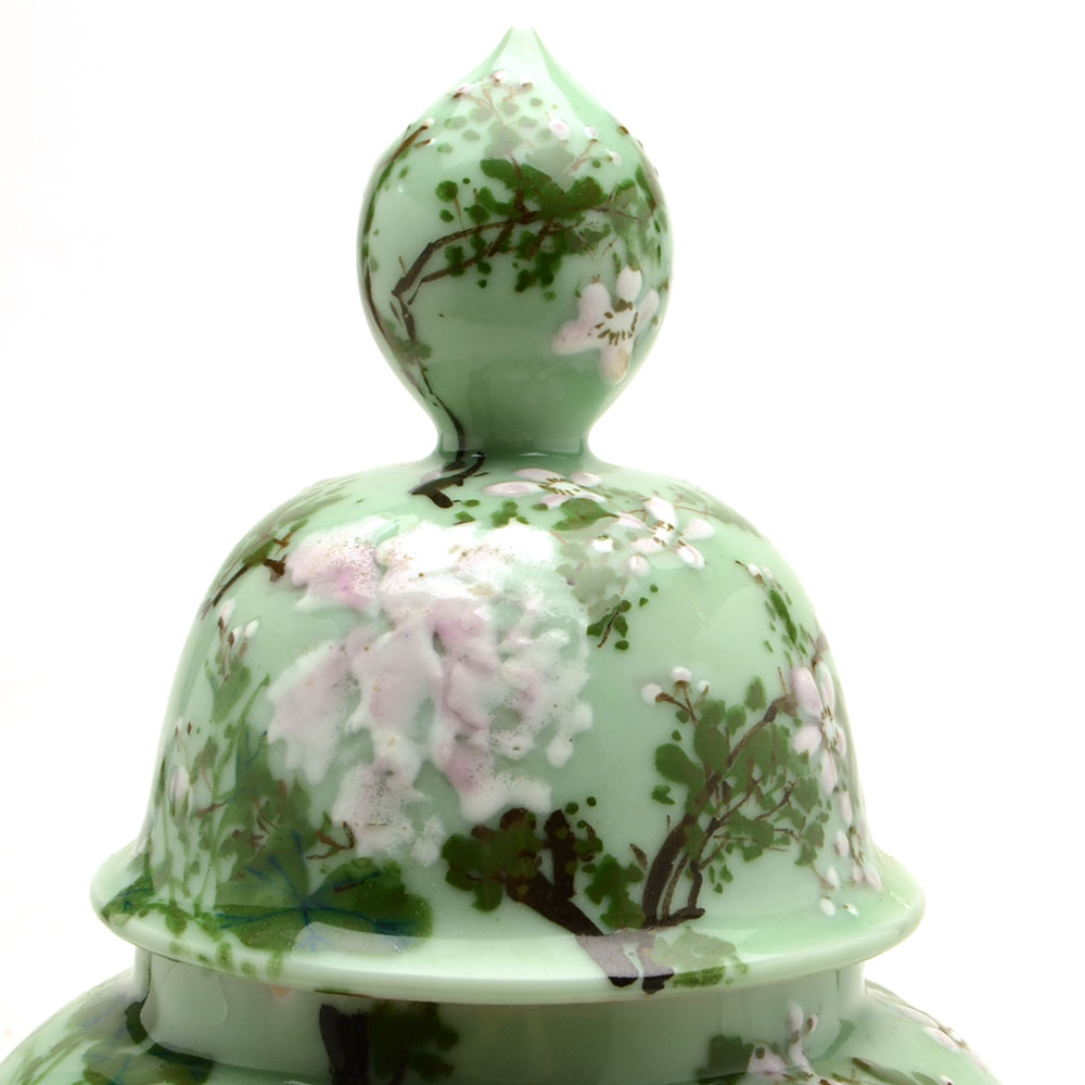 Hand Painted Chinese Temple Jar