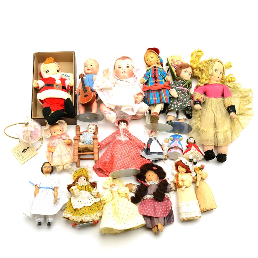 Assortment of Twenty Vintage Dolls