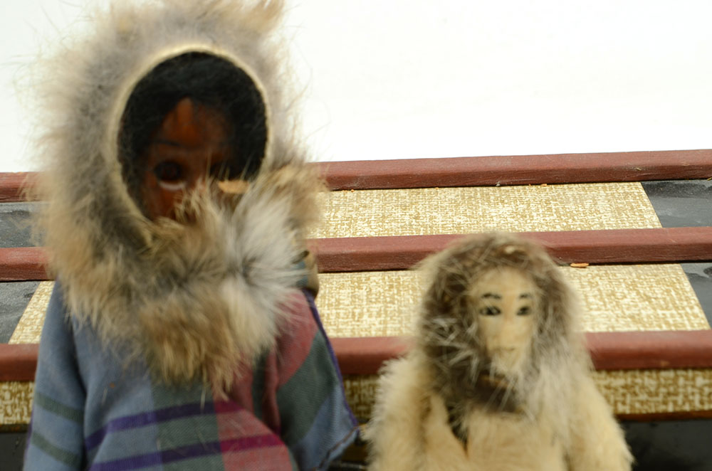 Small Chest with Alaskan Reindeer Horn Doll and More