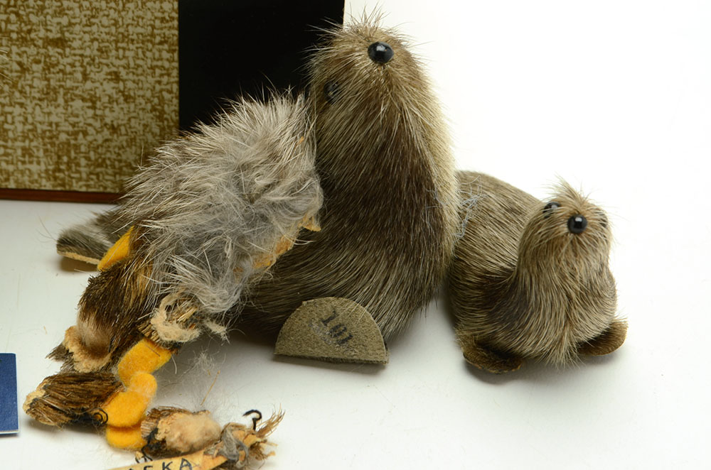 Small Chest with Alaskan Reindeer Horn Doll and More