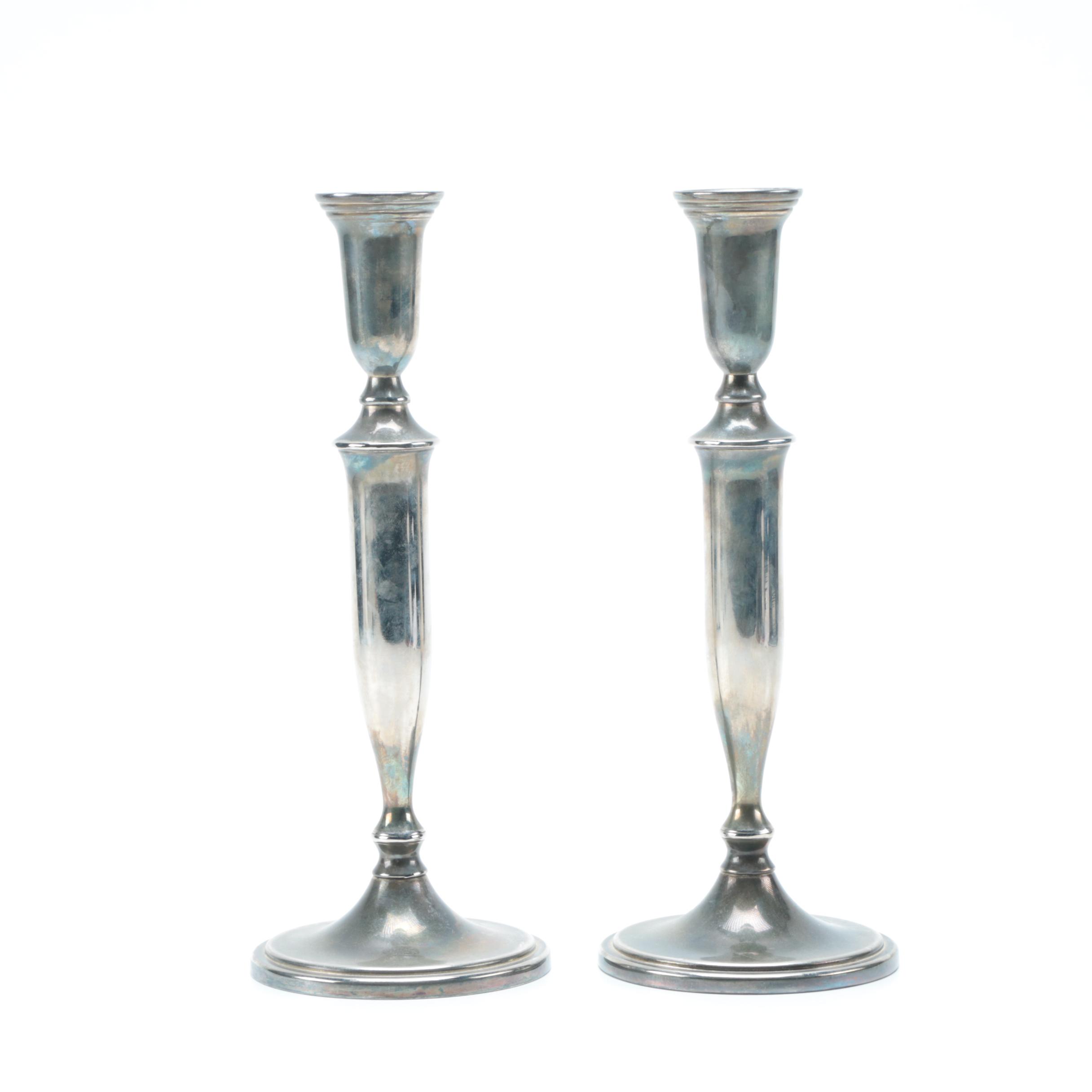 Godinger Silver Art Co. Silver Plate Candlesticks