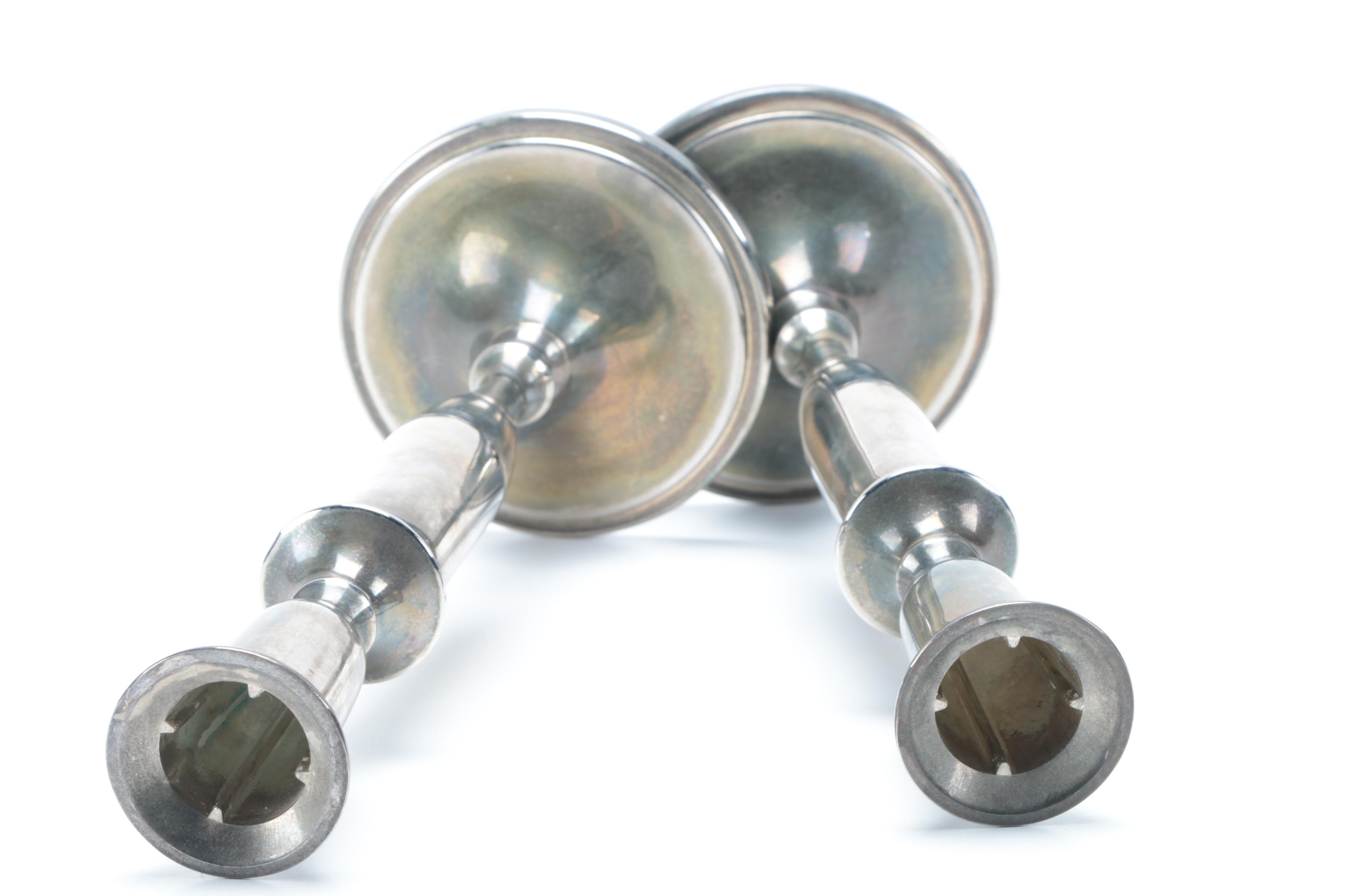 Godinger Silver Art Co. Silver Plate Candlesticks