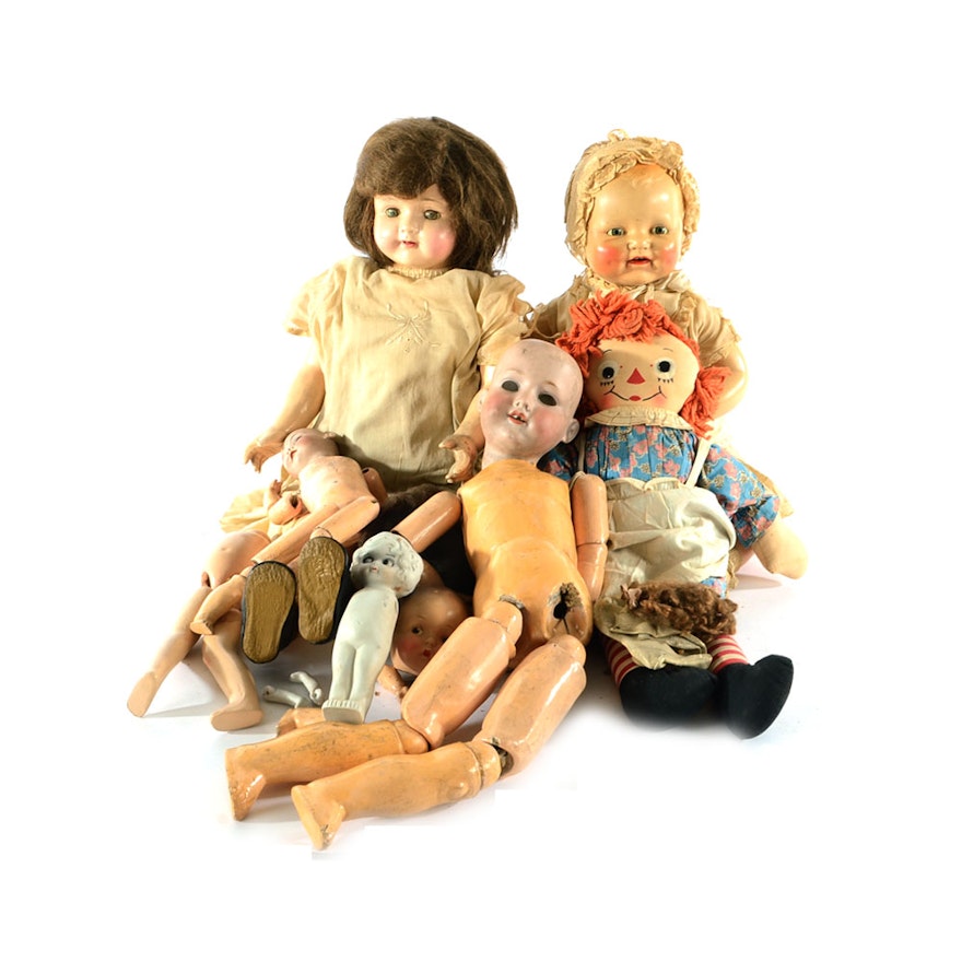 Group of Vintage Dolls