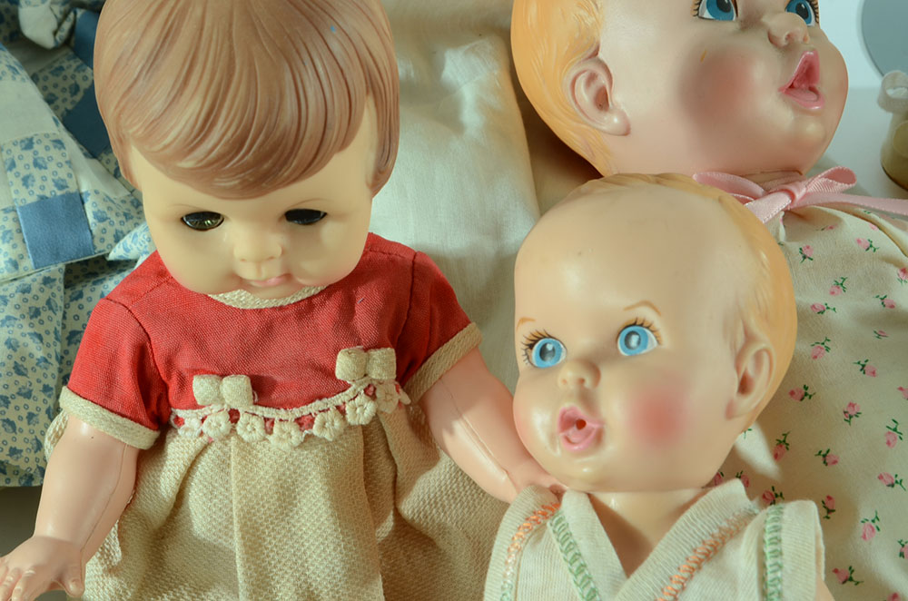 Collection of Twelve Assorted Vintage Dolls