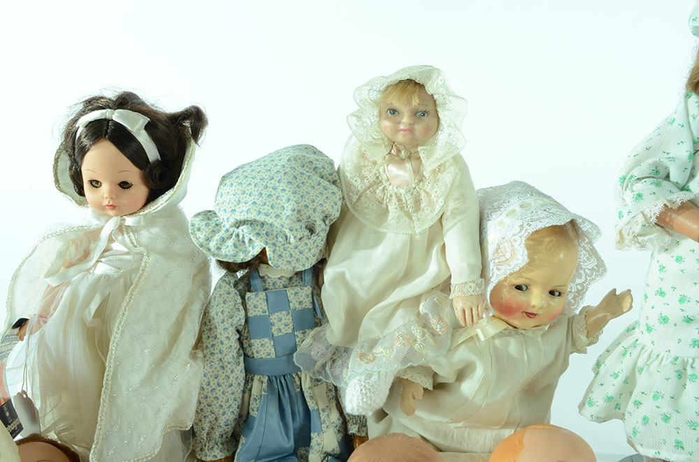 Collection of Twelve Assorted Vintage Dolls