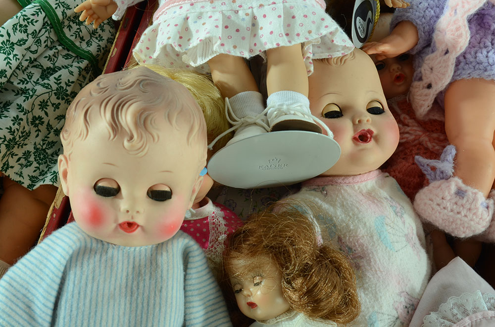 Chest of Dolls that Includes Madame Alexander and Effanbee