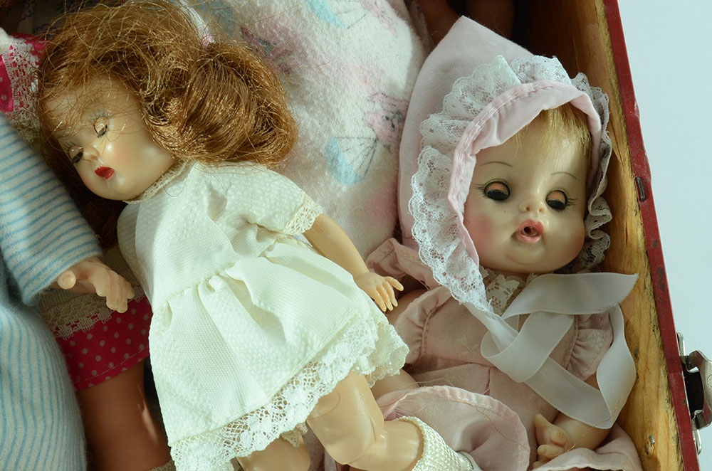 Chest of Dolls that Includes Madame Alexander and Effanbee