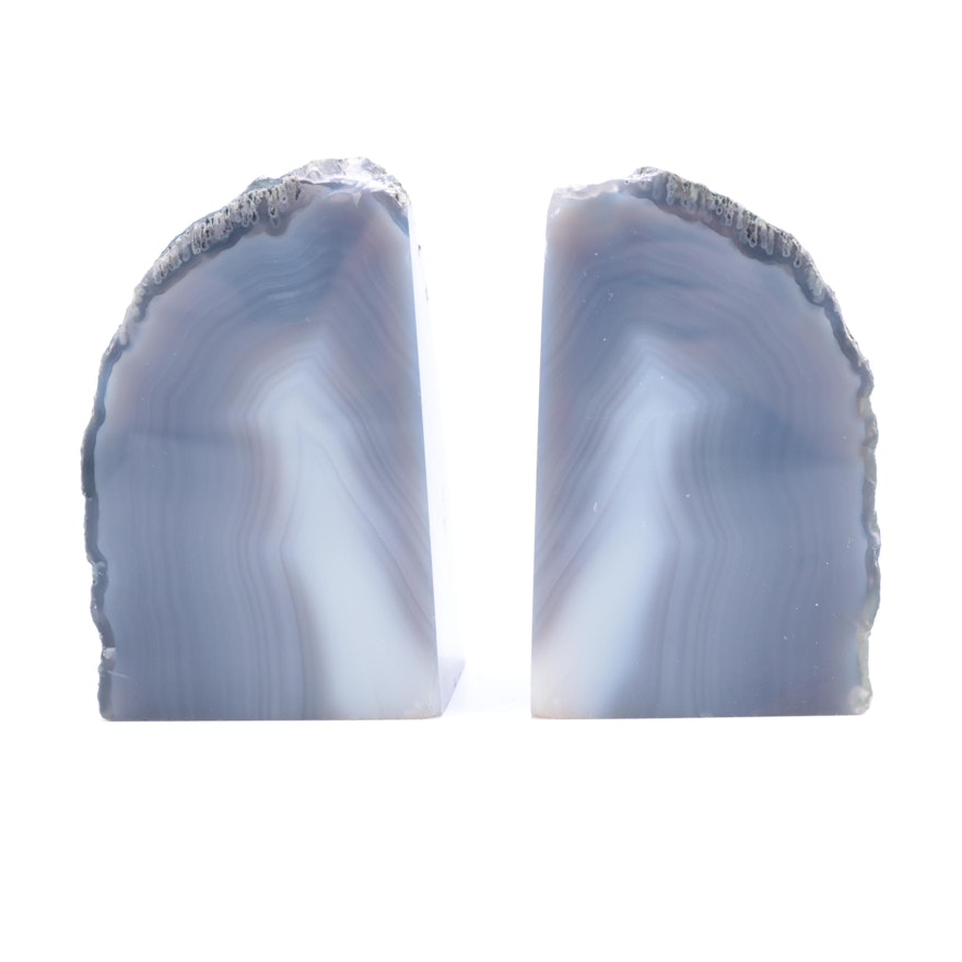 Chalcedony Bookends