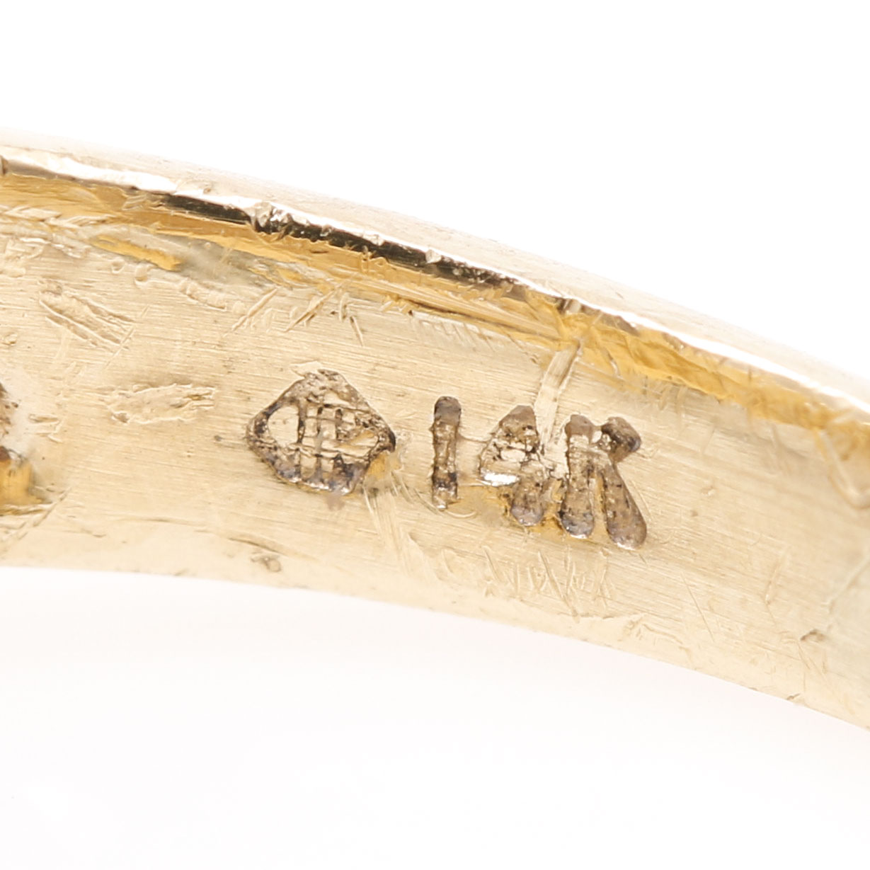 14K Two Tone  Yellow Gold Diamond Ring