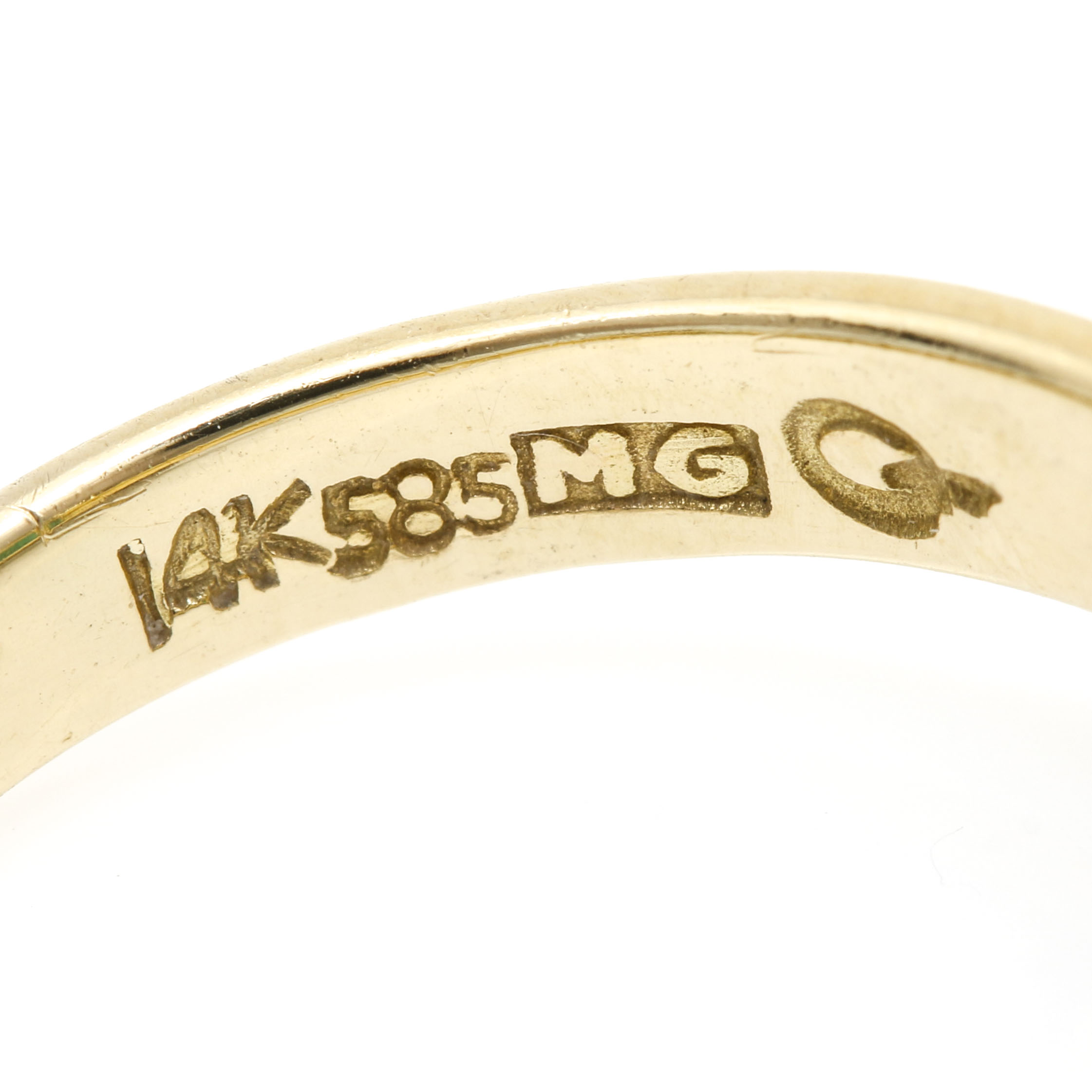 14K Two Tone Gold 2.23 CT Emerald and Diamond Ring