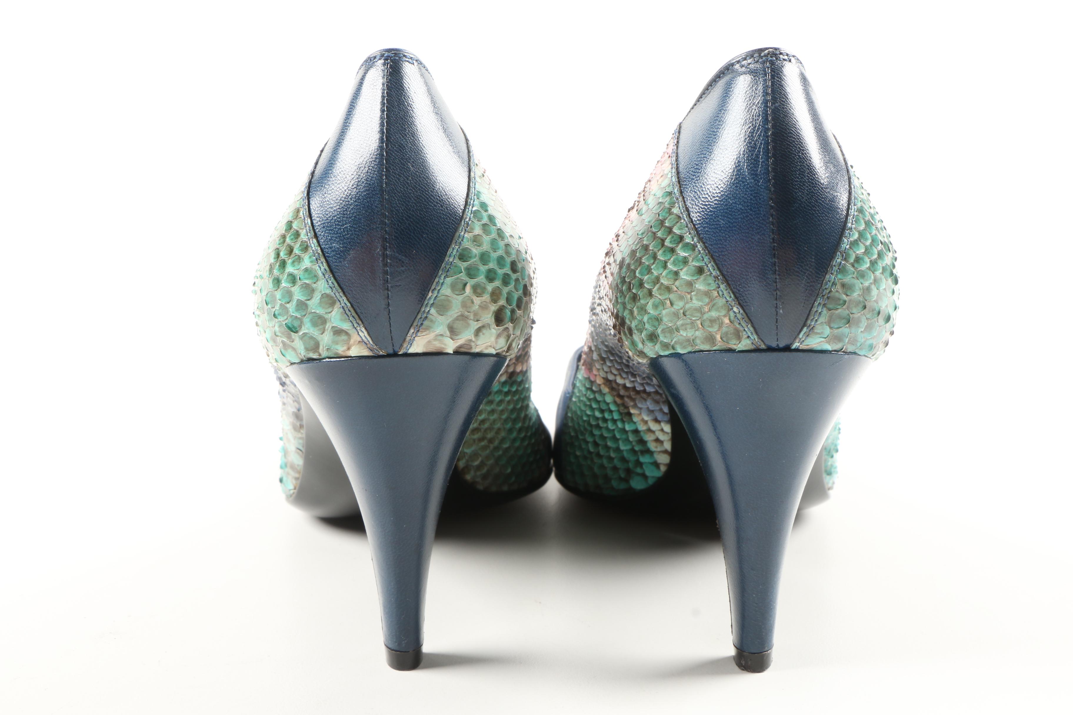 Snakeskin Bruno Magli Heels