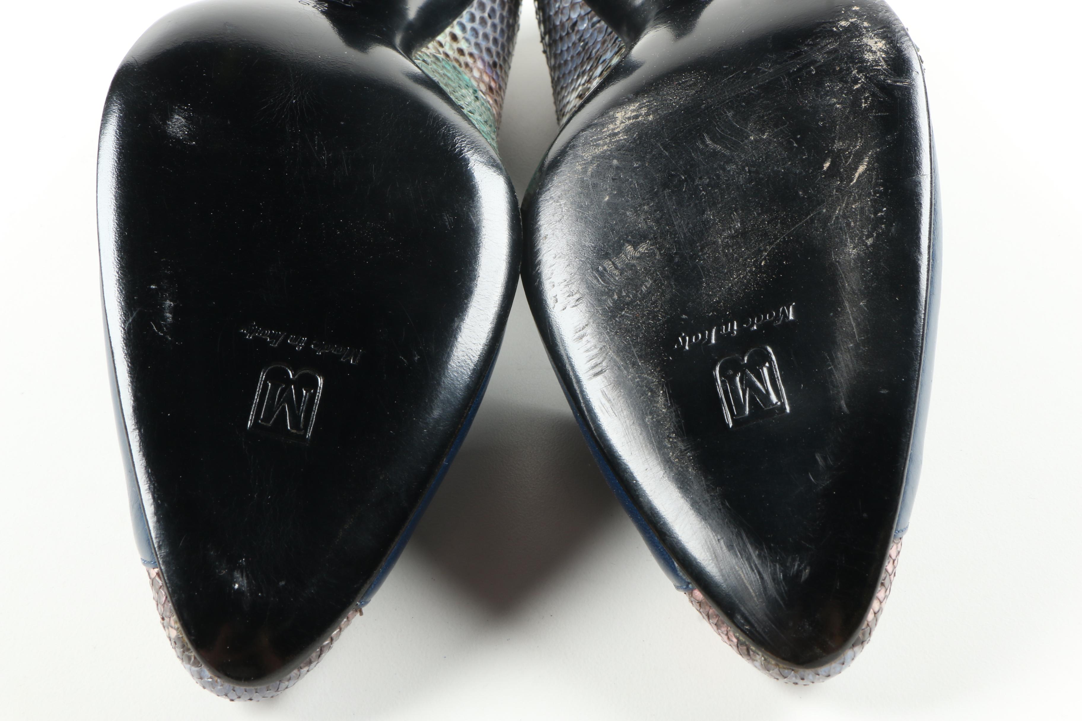 Snakeskin Bruno Magli Heels