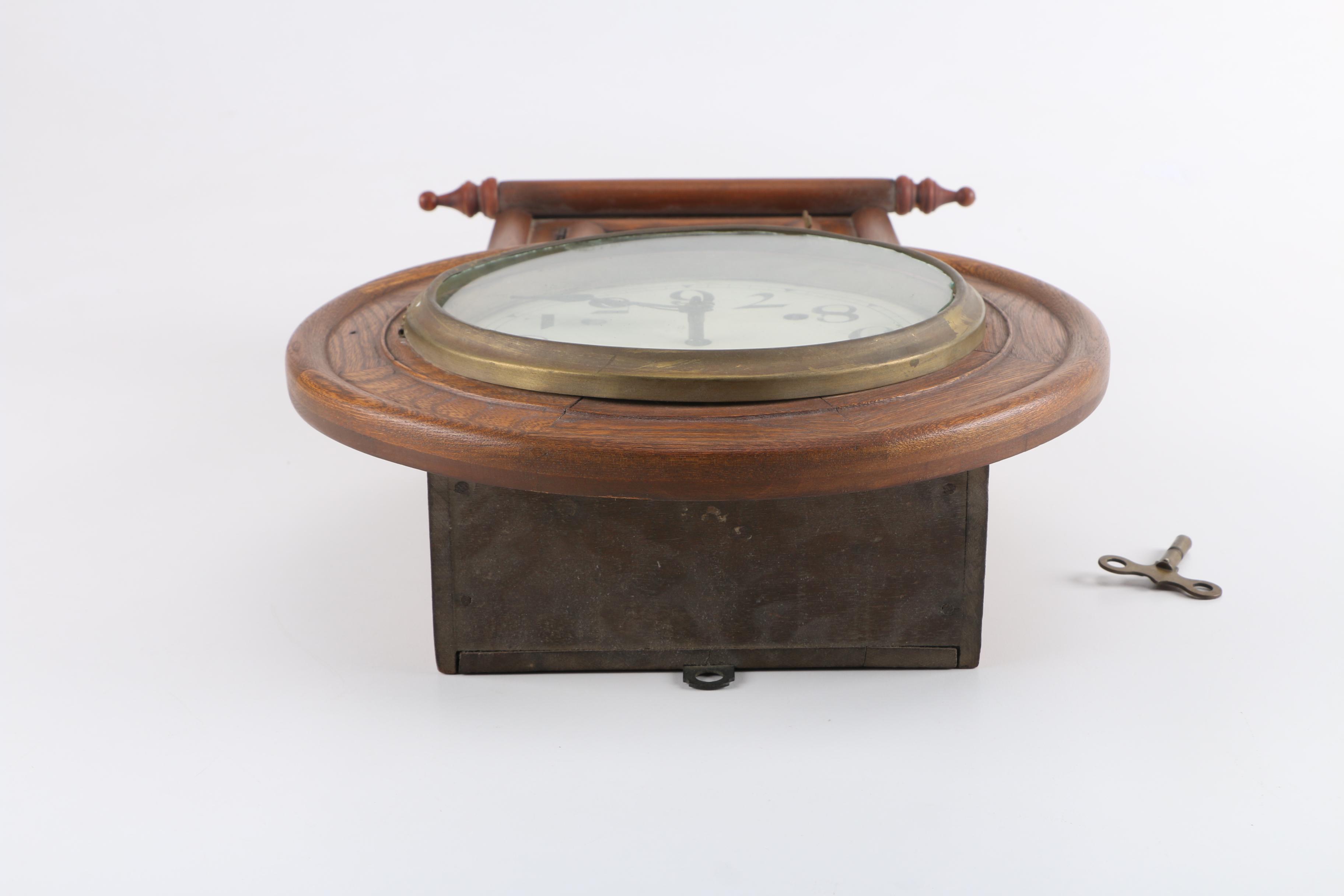 Vintage Oak Wall Clock