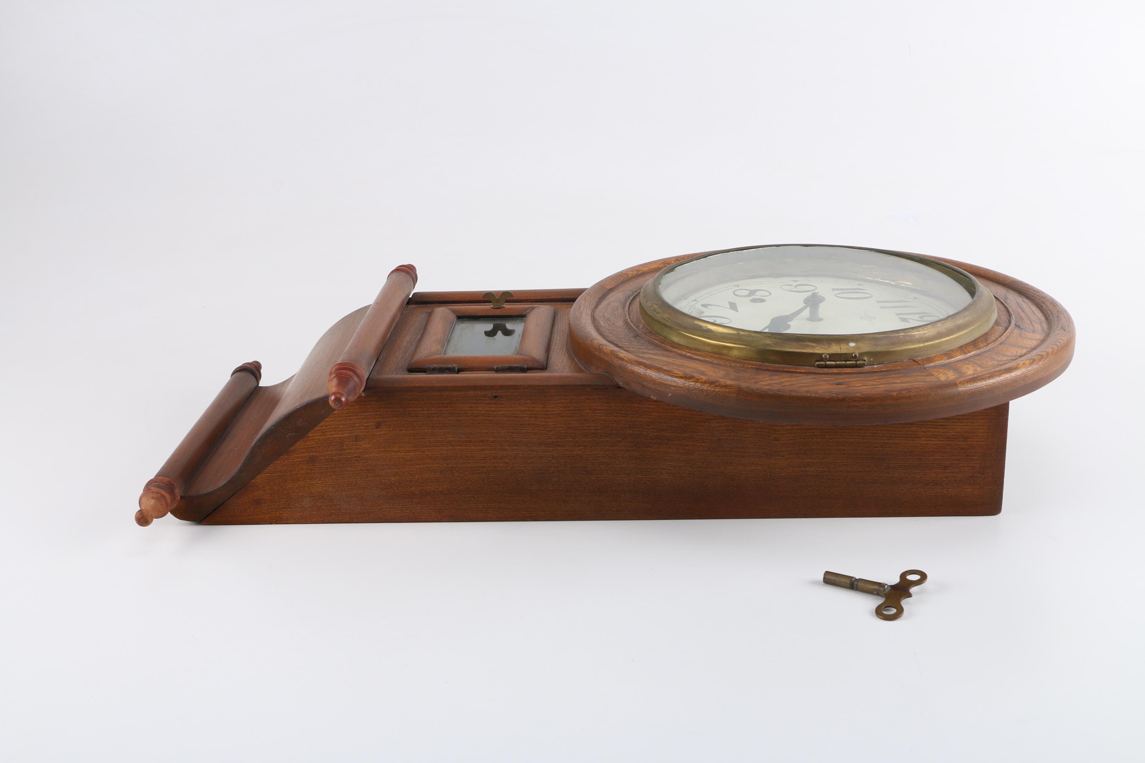 Vintage Oak Wall Clock