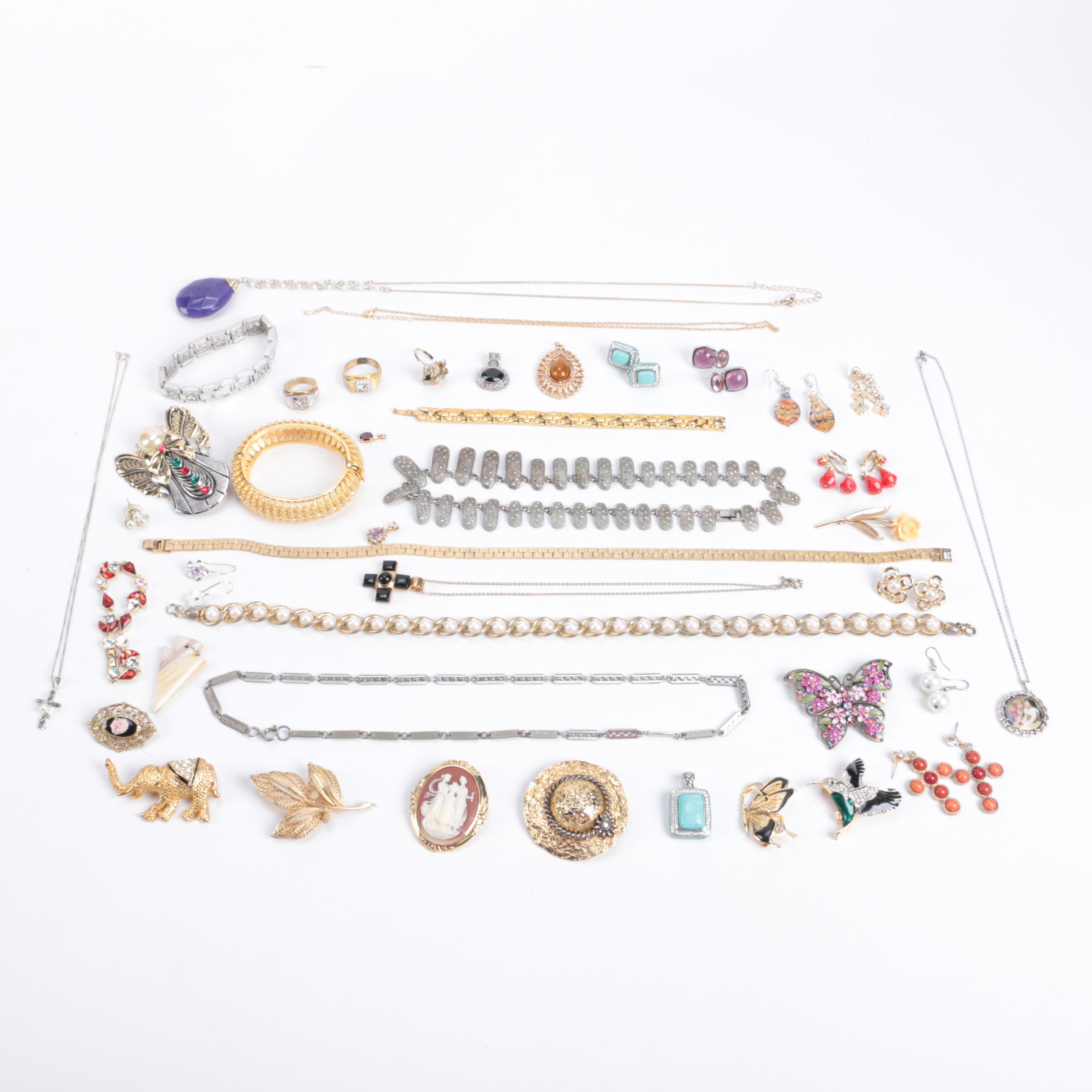 Assortment of Costume Jewelry