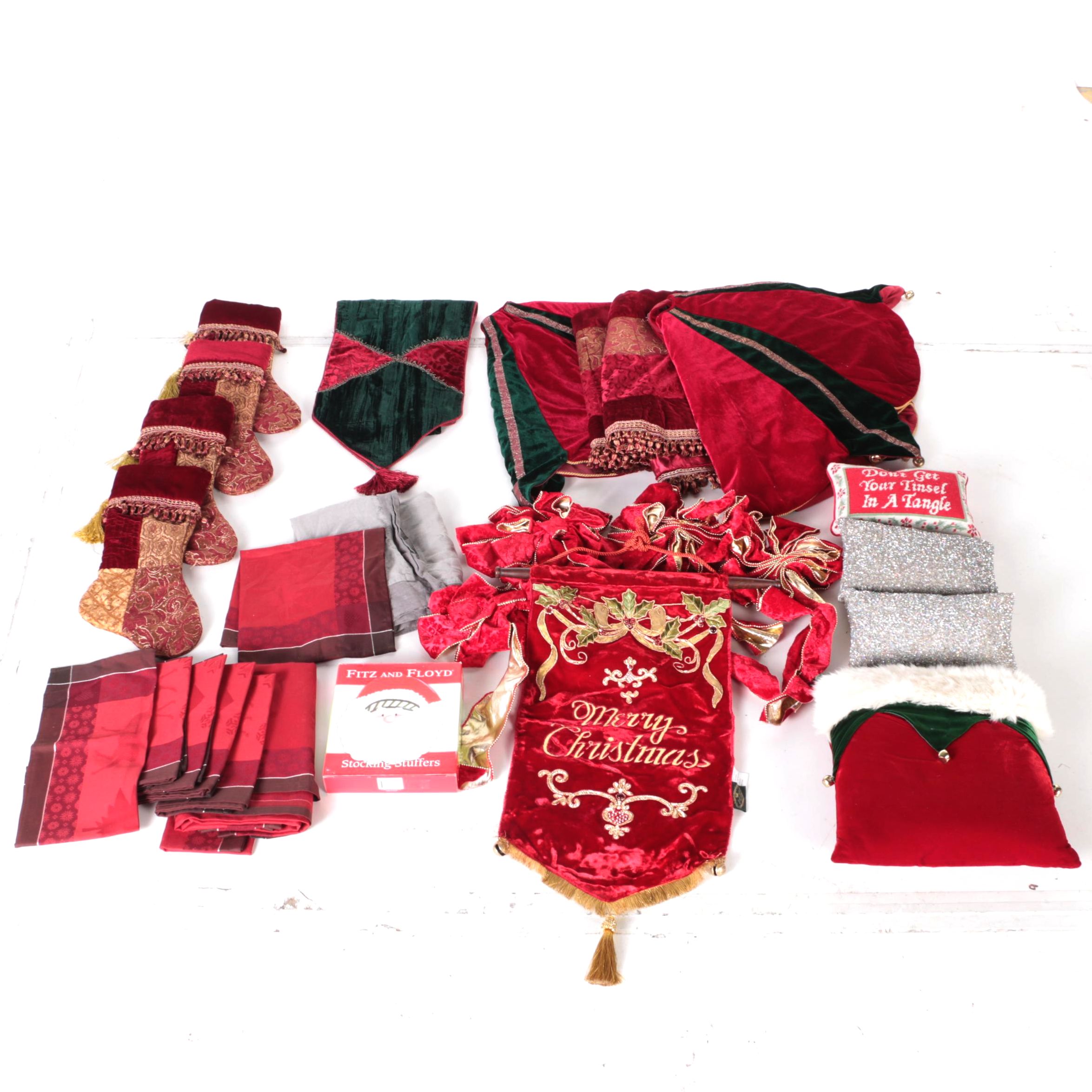 Collection of Classic Christmas Decorations