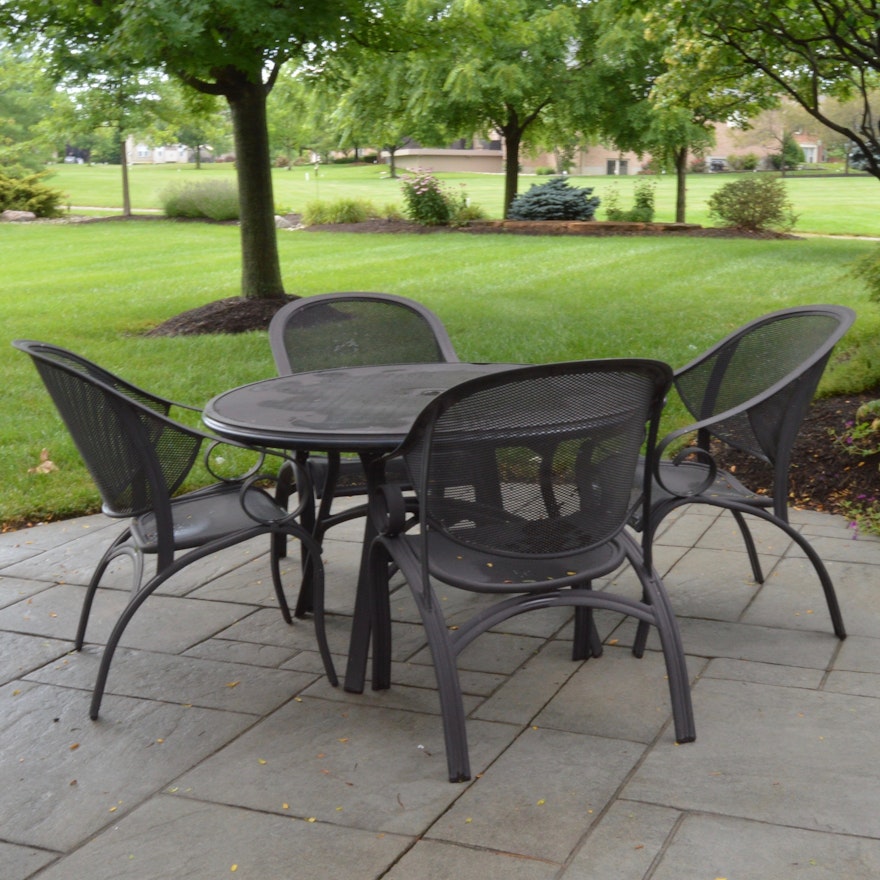 Mesh Patio Table and Chairs