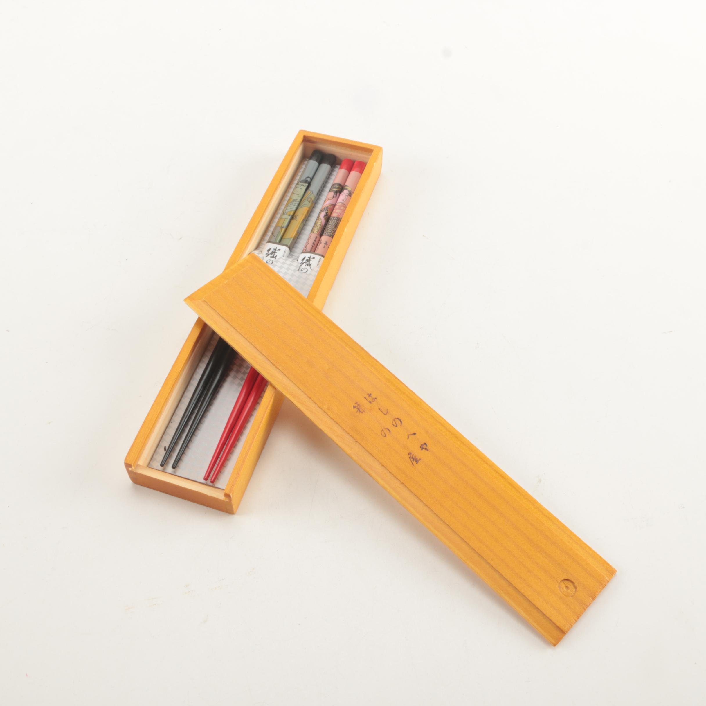 Ukiyo-E Style Japanese Chopsticks