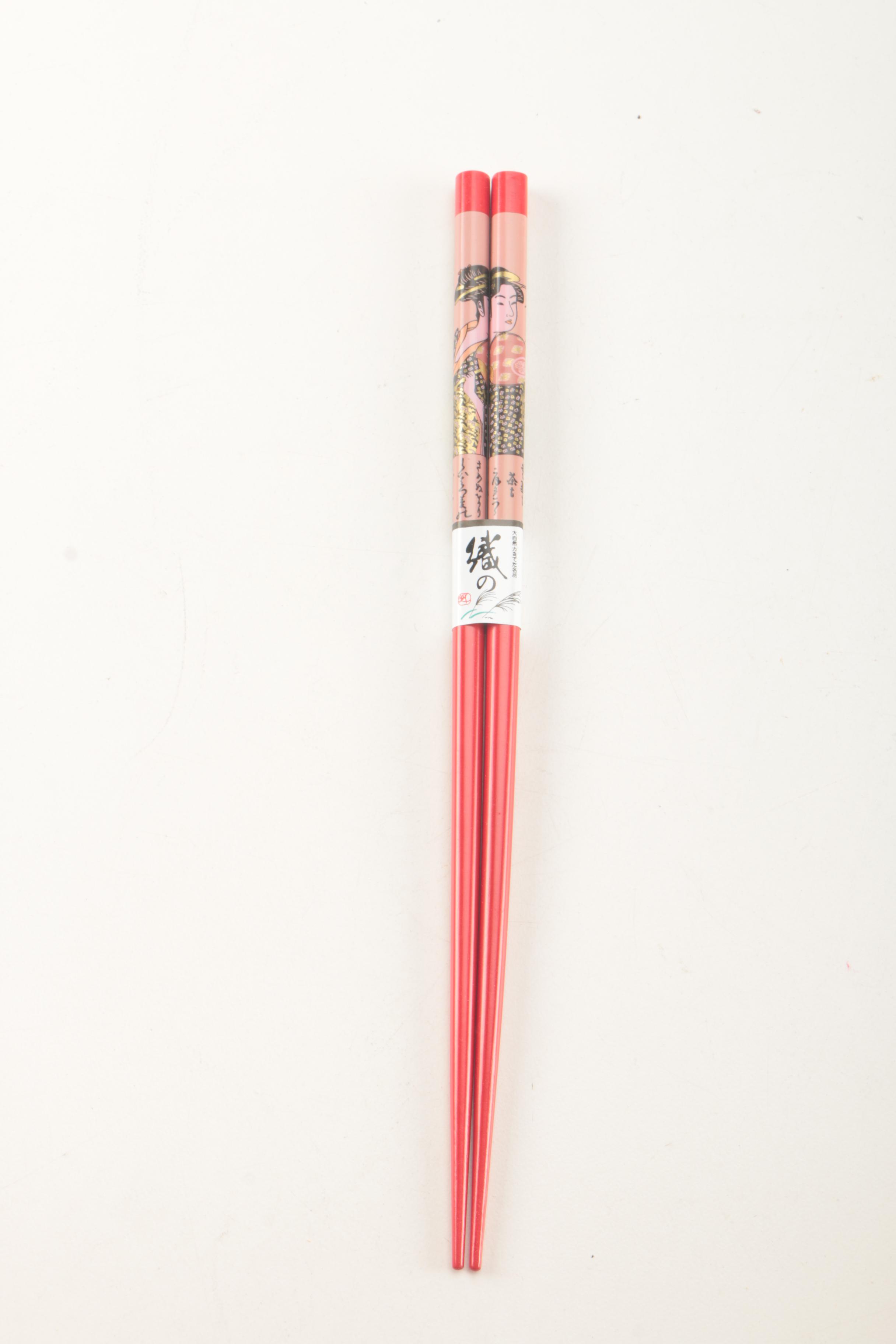 Ukiyo-E Style Japanese Chopsticks