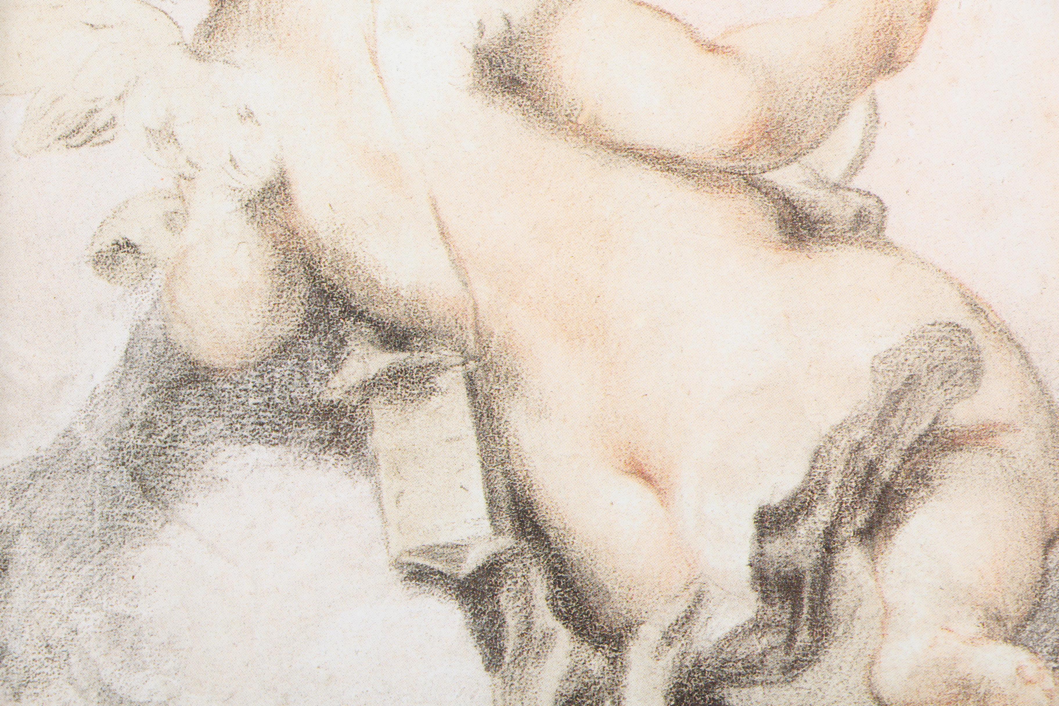 Offset Lithograph After Rosalba Carriera "Cupid Lying on the Clouds"