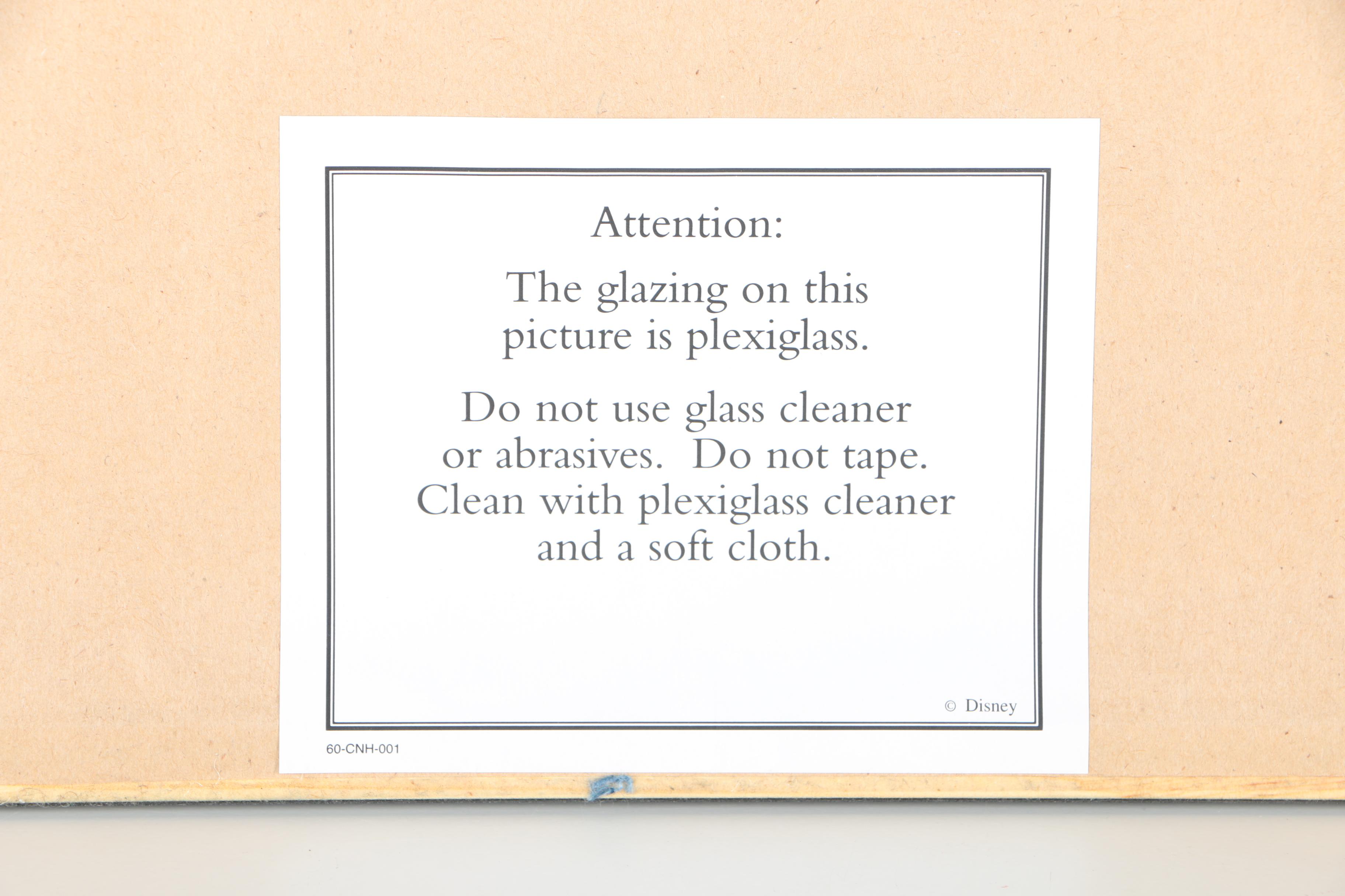 Walt Disney 1998 Limited Edition Sericel "Fishing for a Kiss" After "Pinnochio"