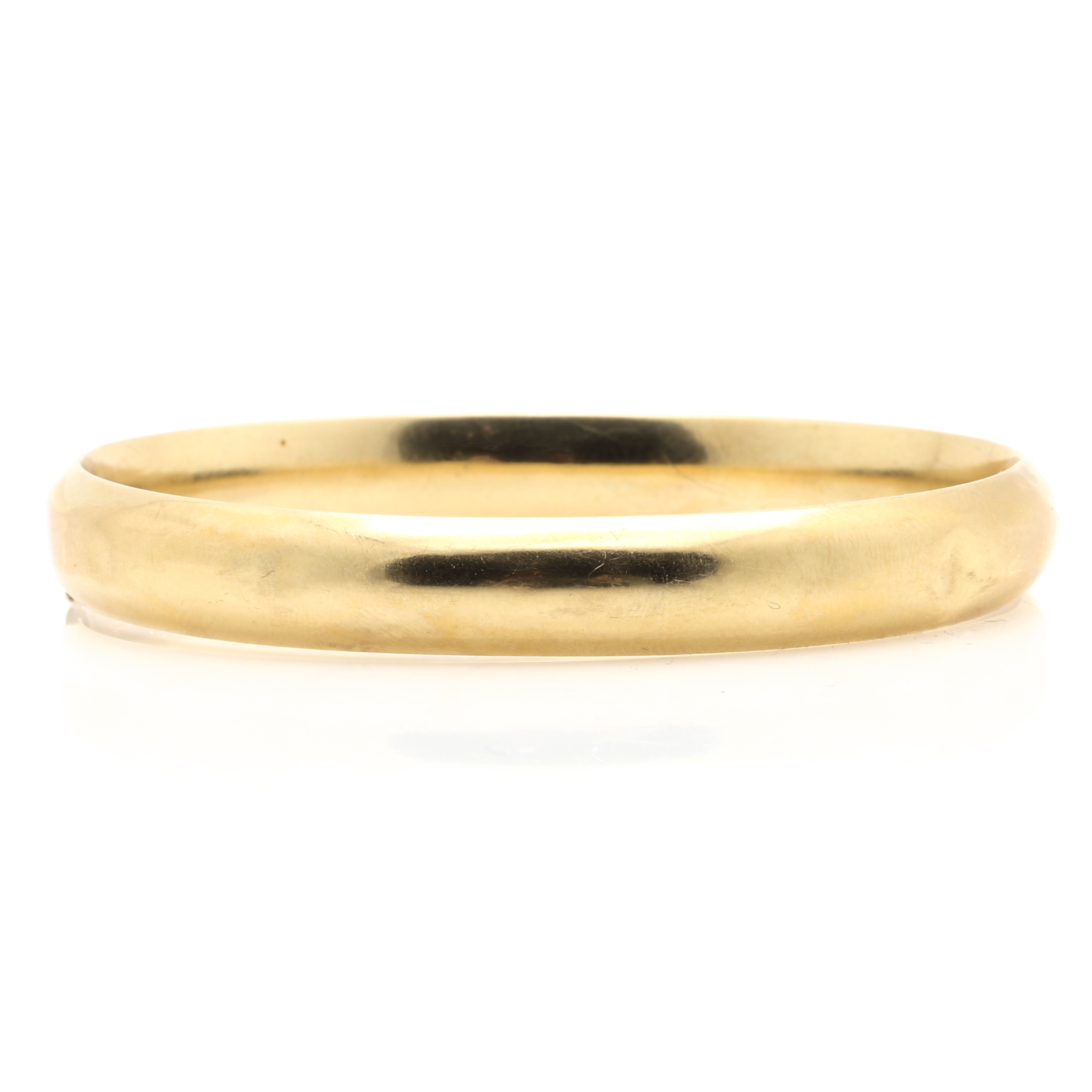 Krementz 14K Yellow Gold Hinged Bangle Bracelet