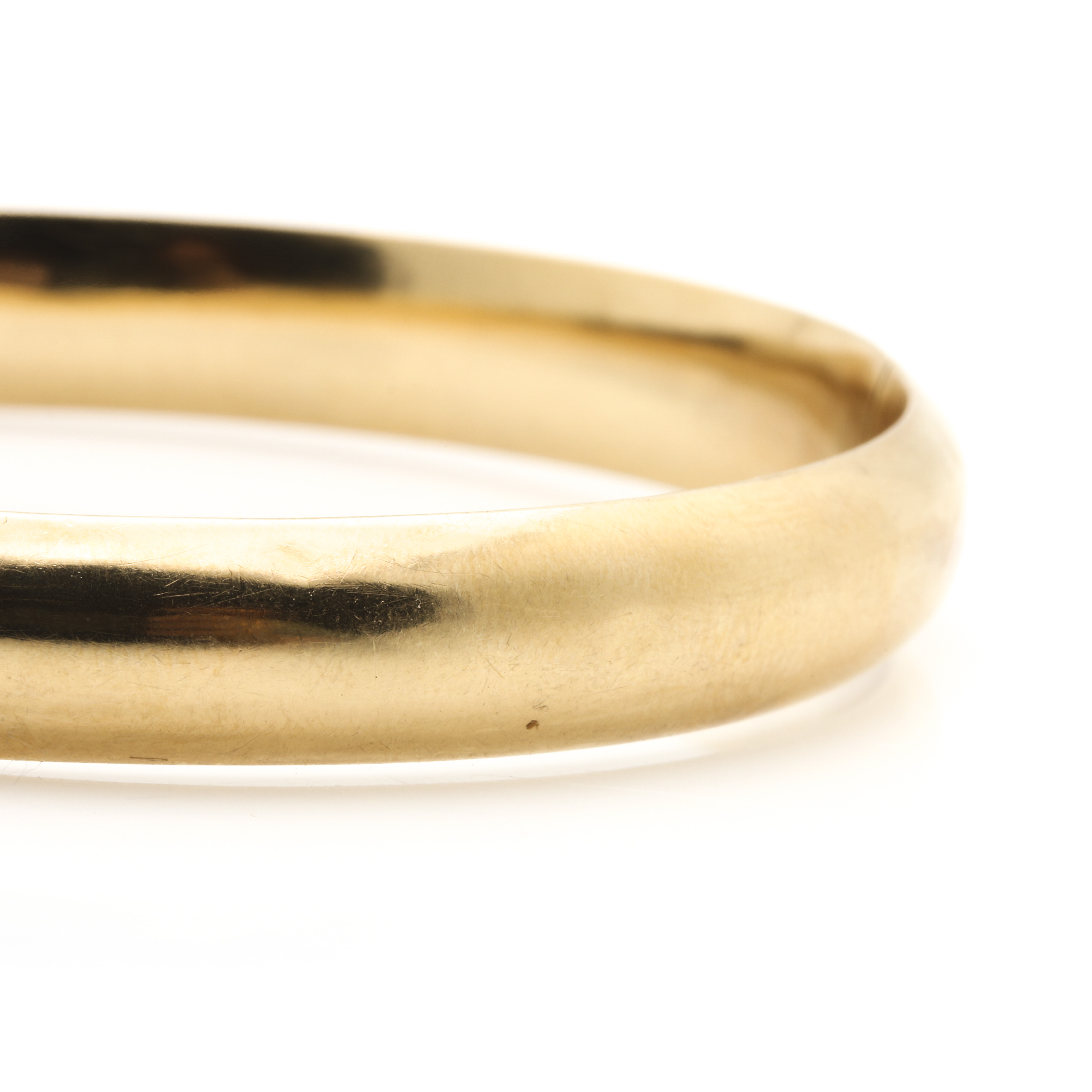 Krementz 14K Yellow Gold Hinged Bangle Bracelet