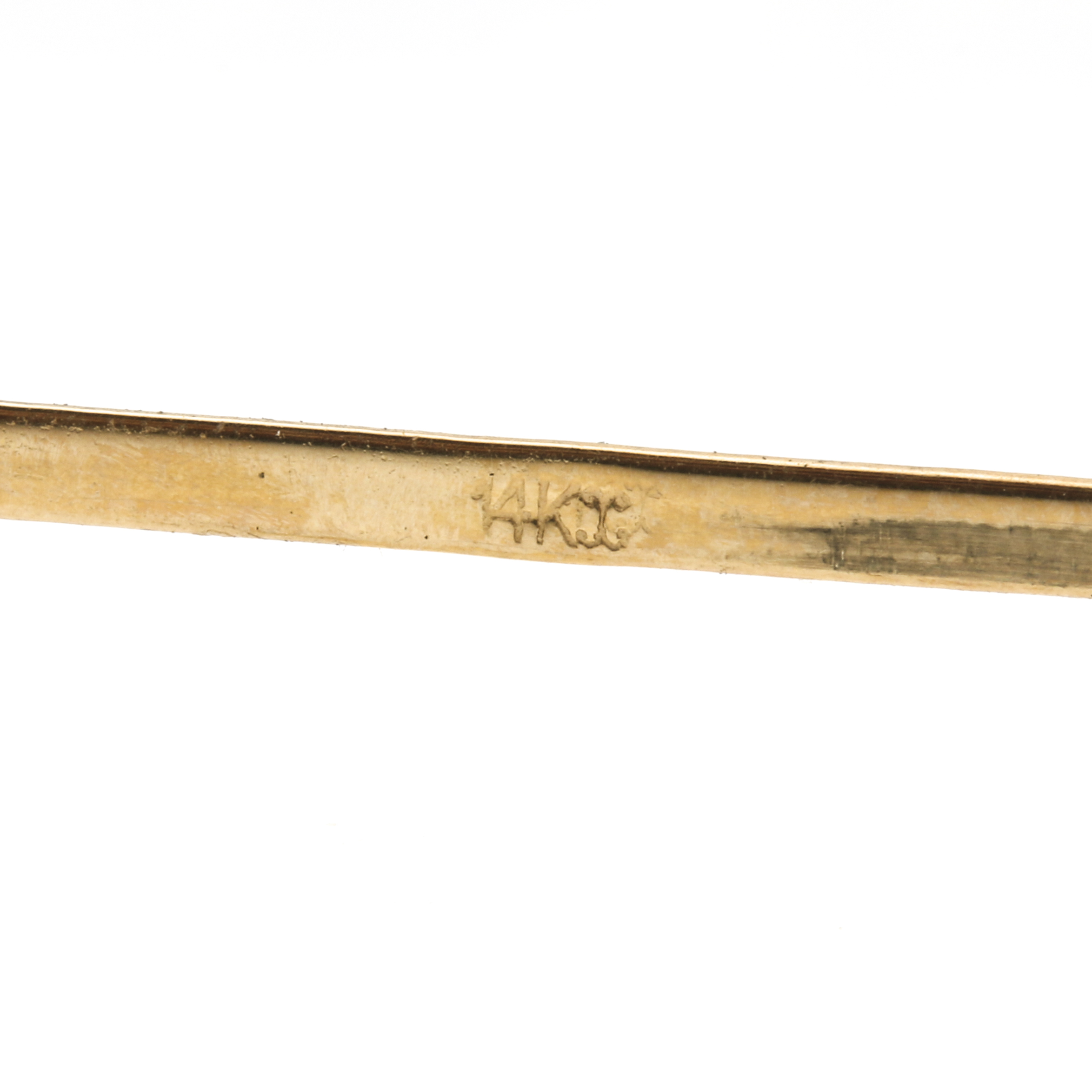 Krementz 14K Yellow Gold Hinged Bangle Bracelet