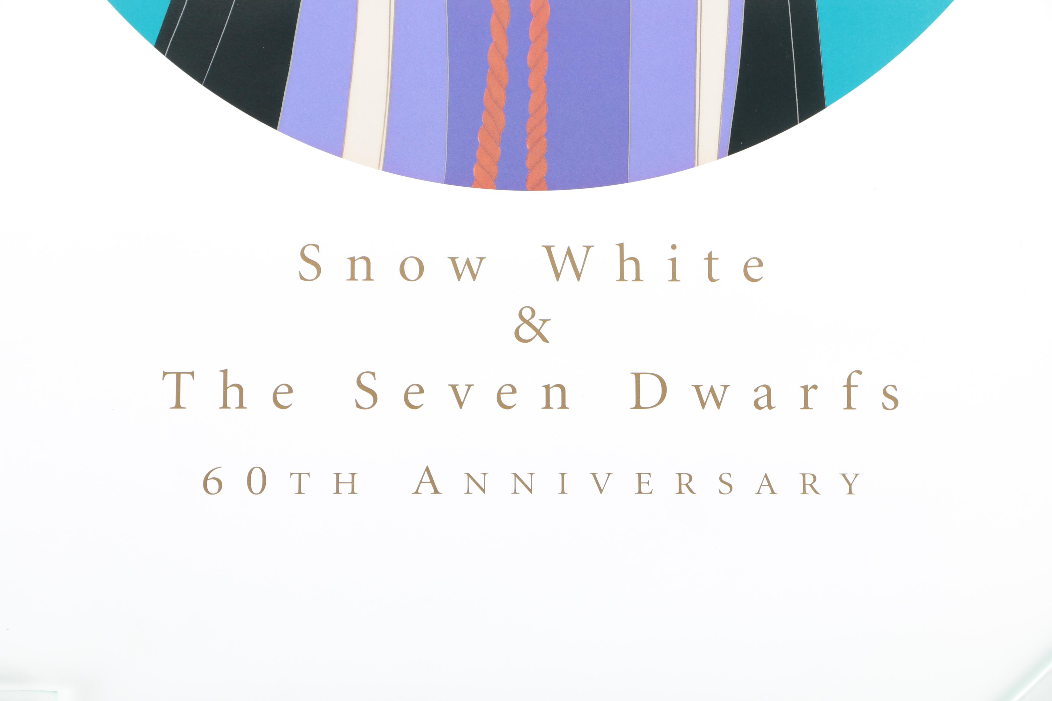 Walt Disney Classics Collection Offset Lithograph "Snow White" 60th Anniversary Poster