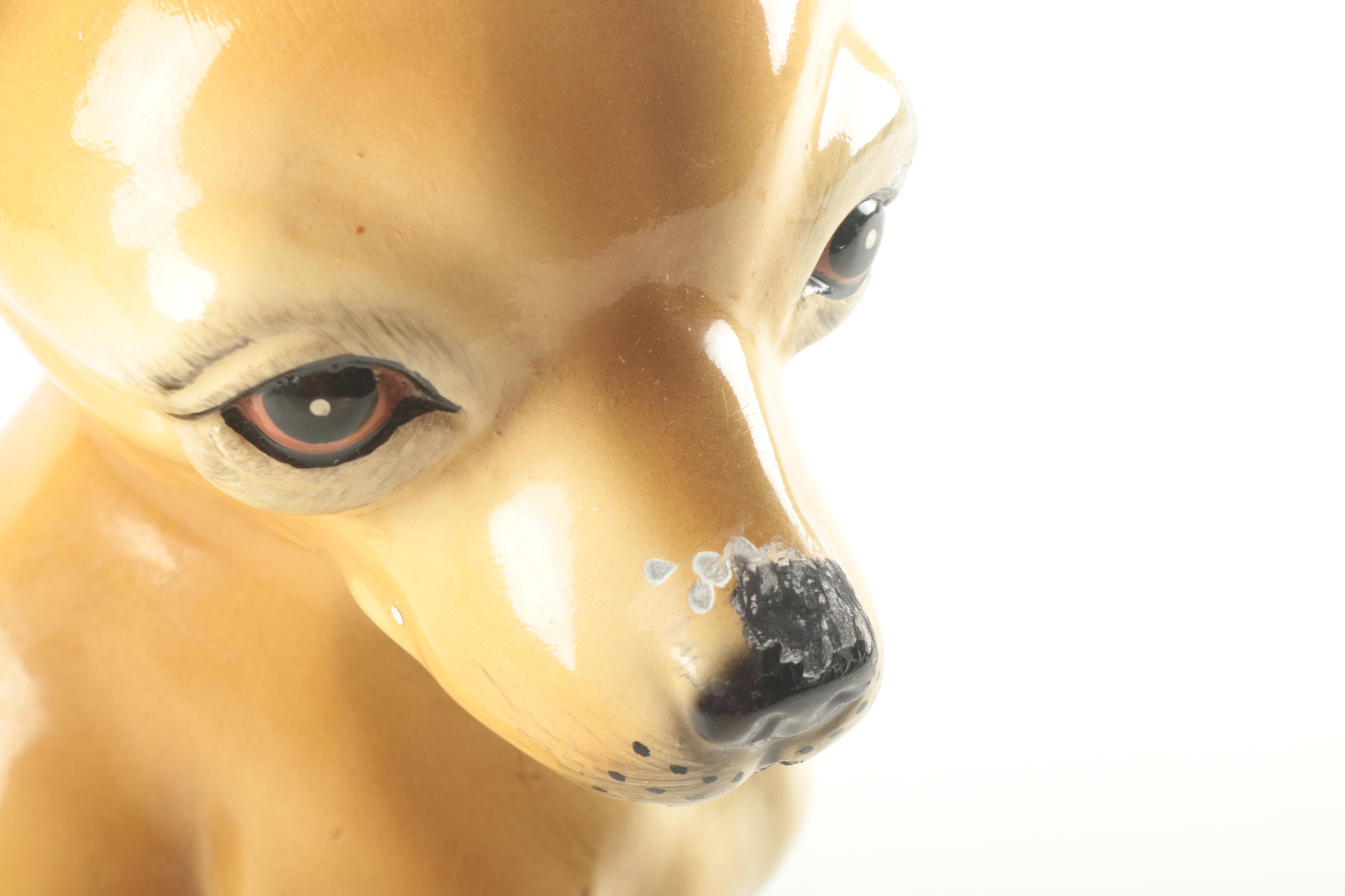Vintage Marwal Style Chihuahua Statue