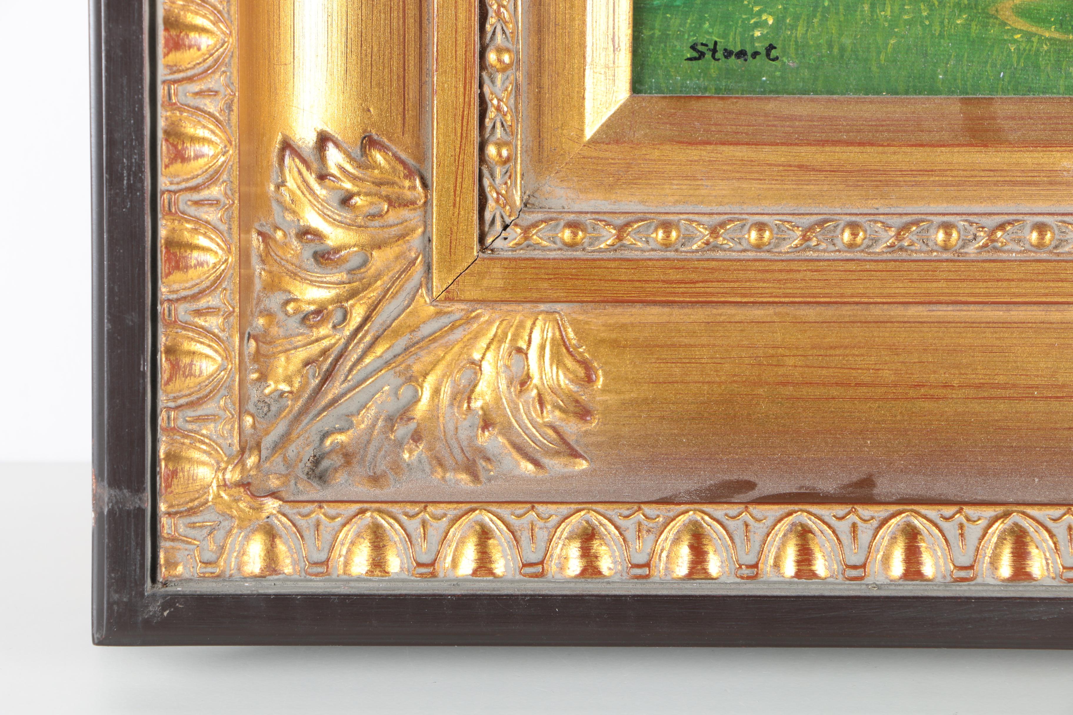 Stuart Oil on Canvas of Pastoral Landscape