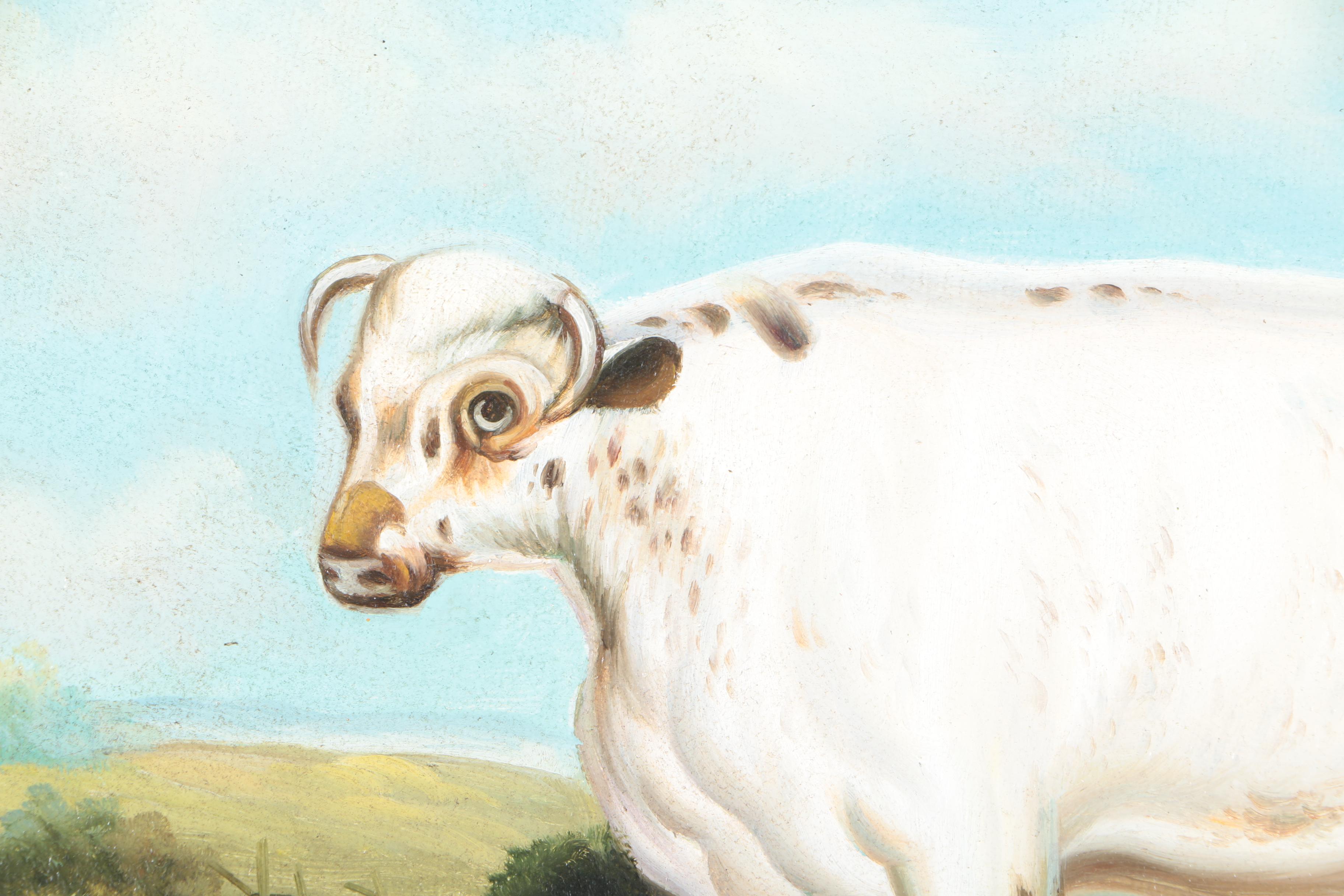 Van Webber Original Oil Painting on Canvas of a Cow