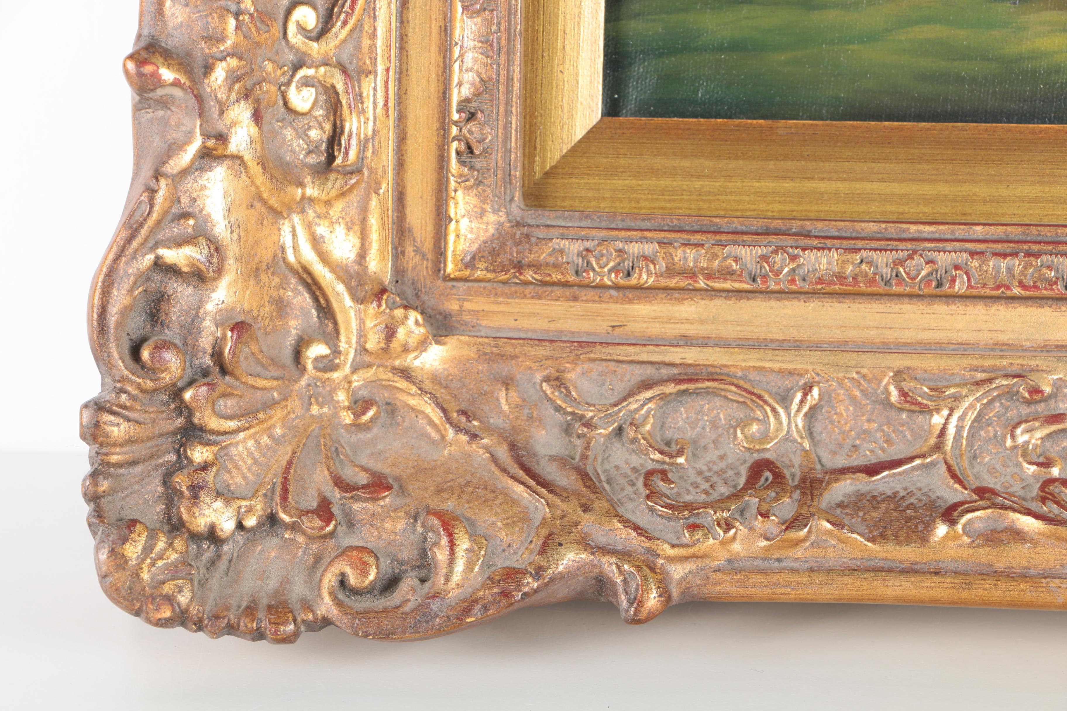 Van Webber Original Oil Painting on Canvas of a Cow