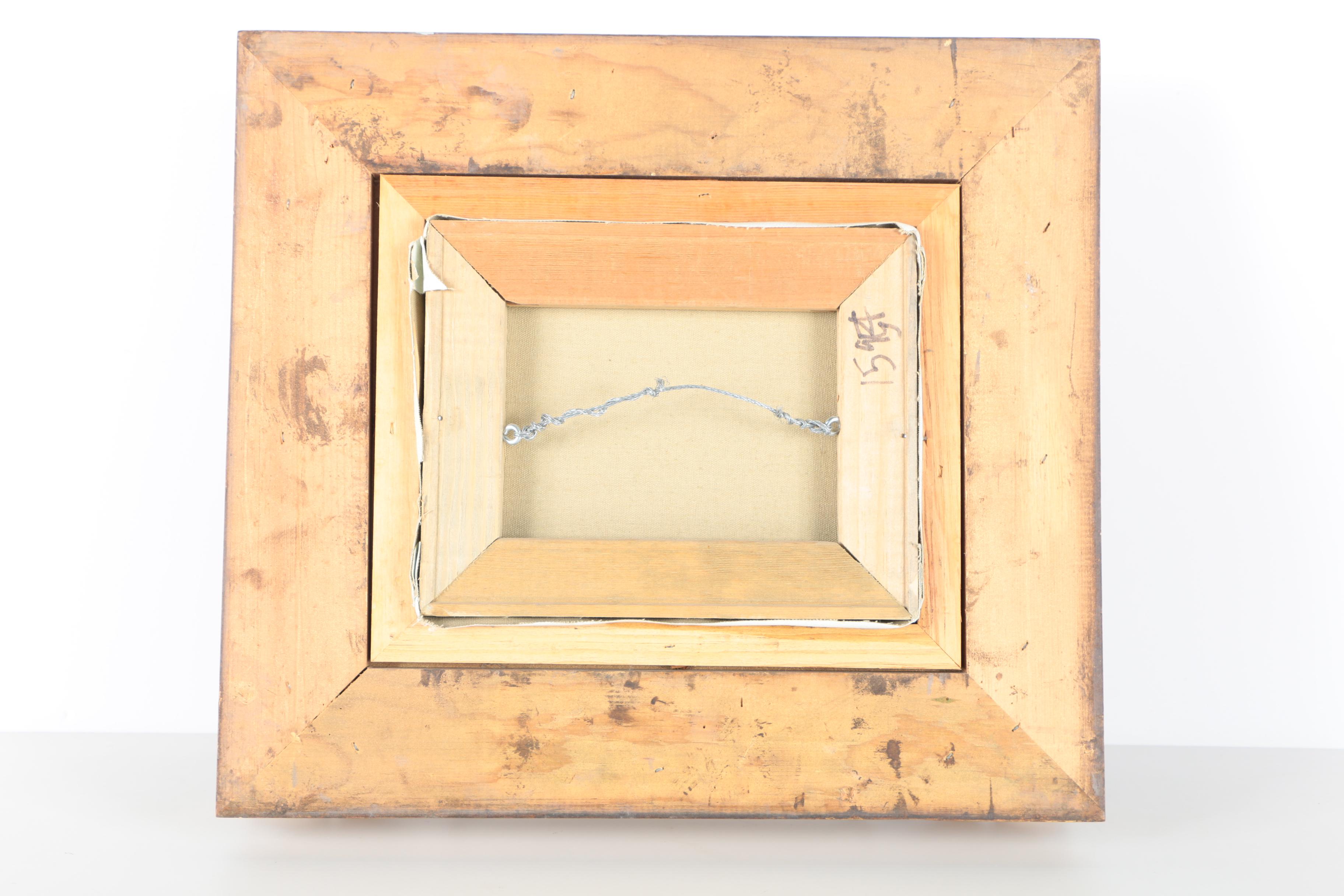 Van Webber Original Oil Painting on Canvas of a Cow