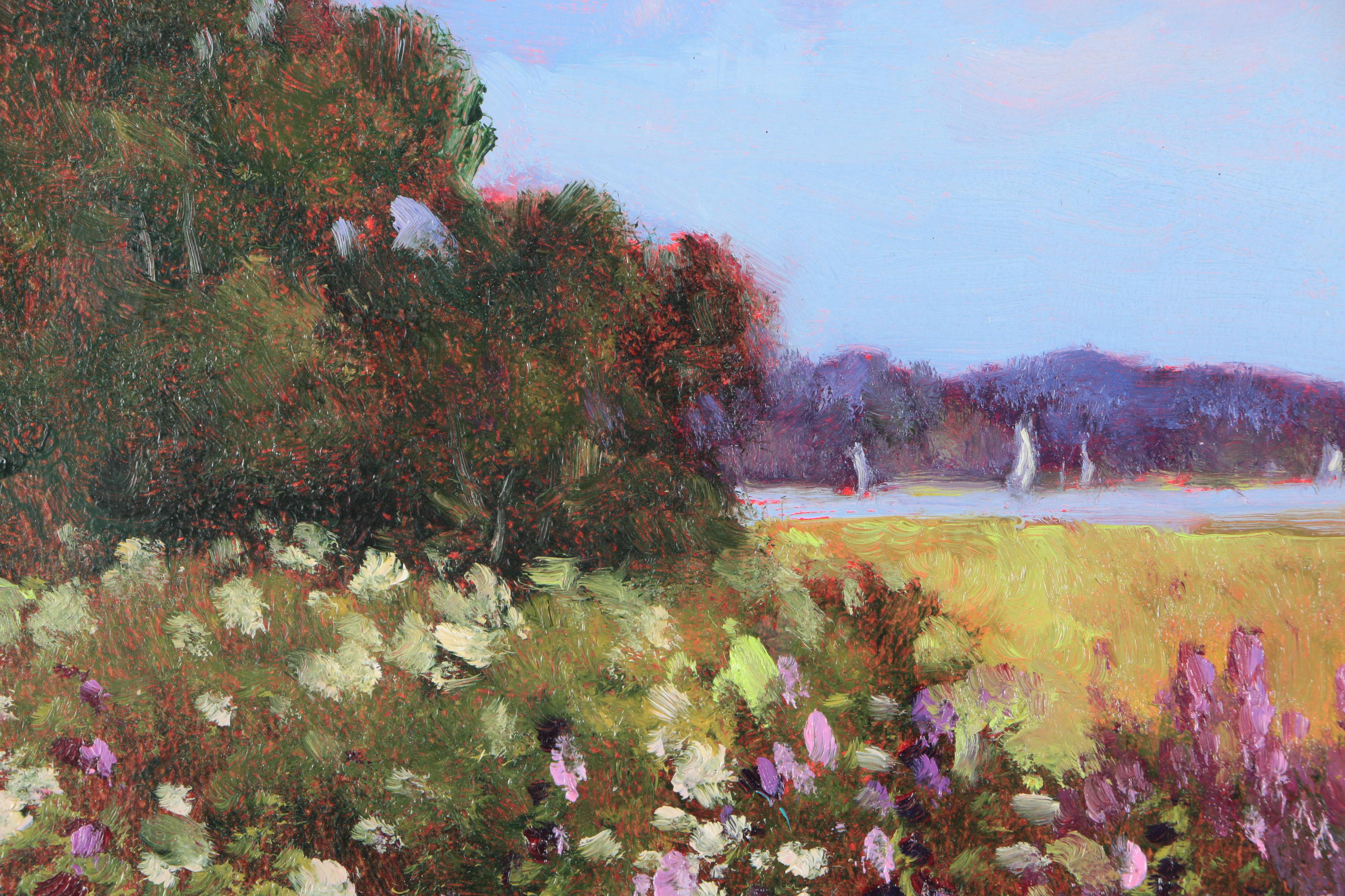 Monique Sakellarios Oil Painting on Canvas Board