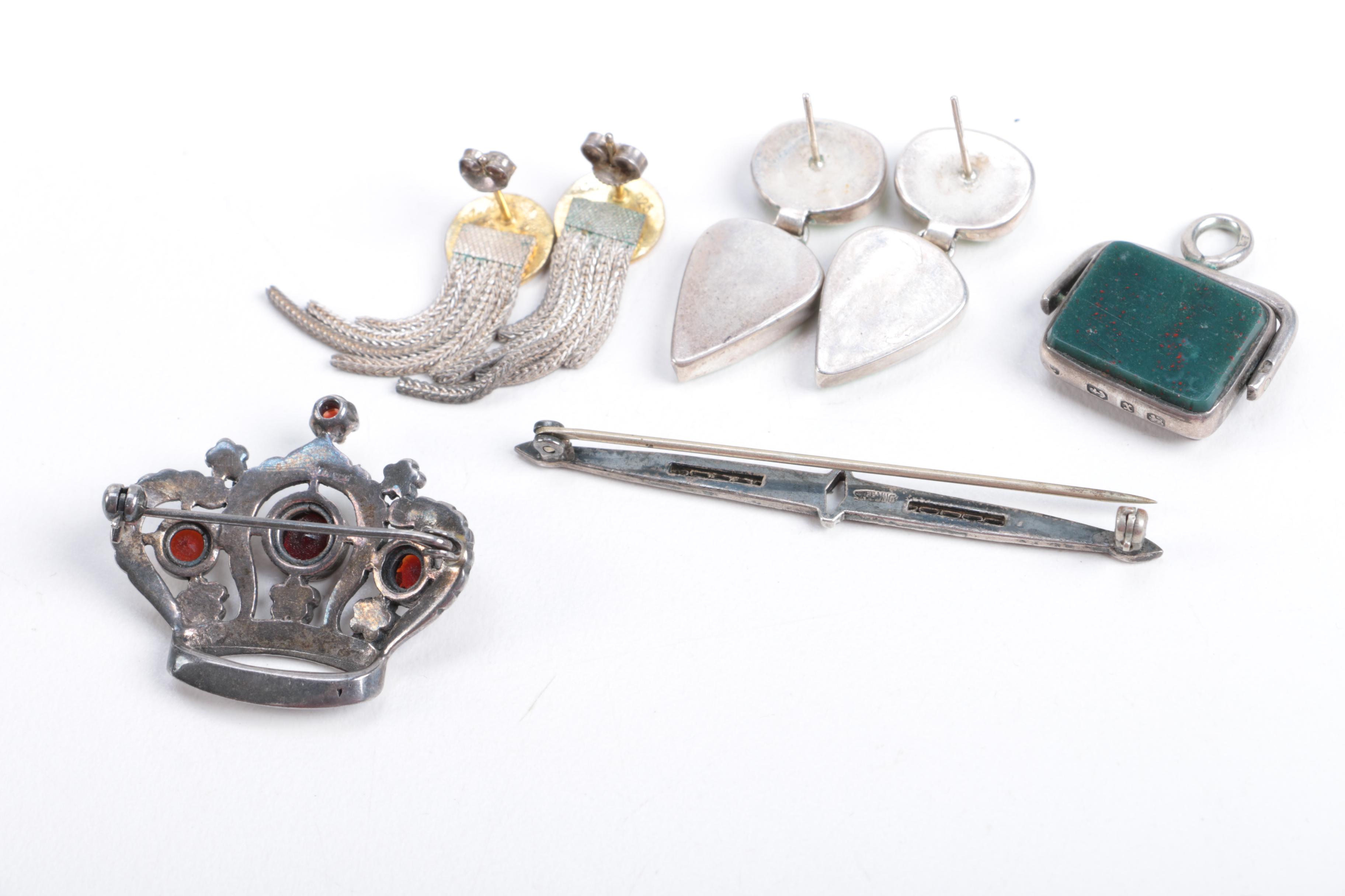 Sterling Silver Jewelry Including Gemstones